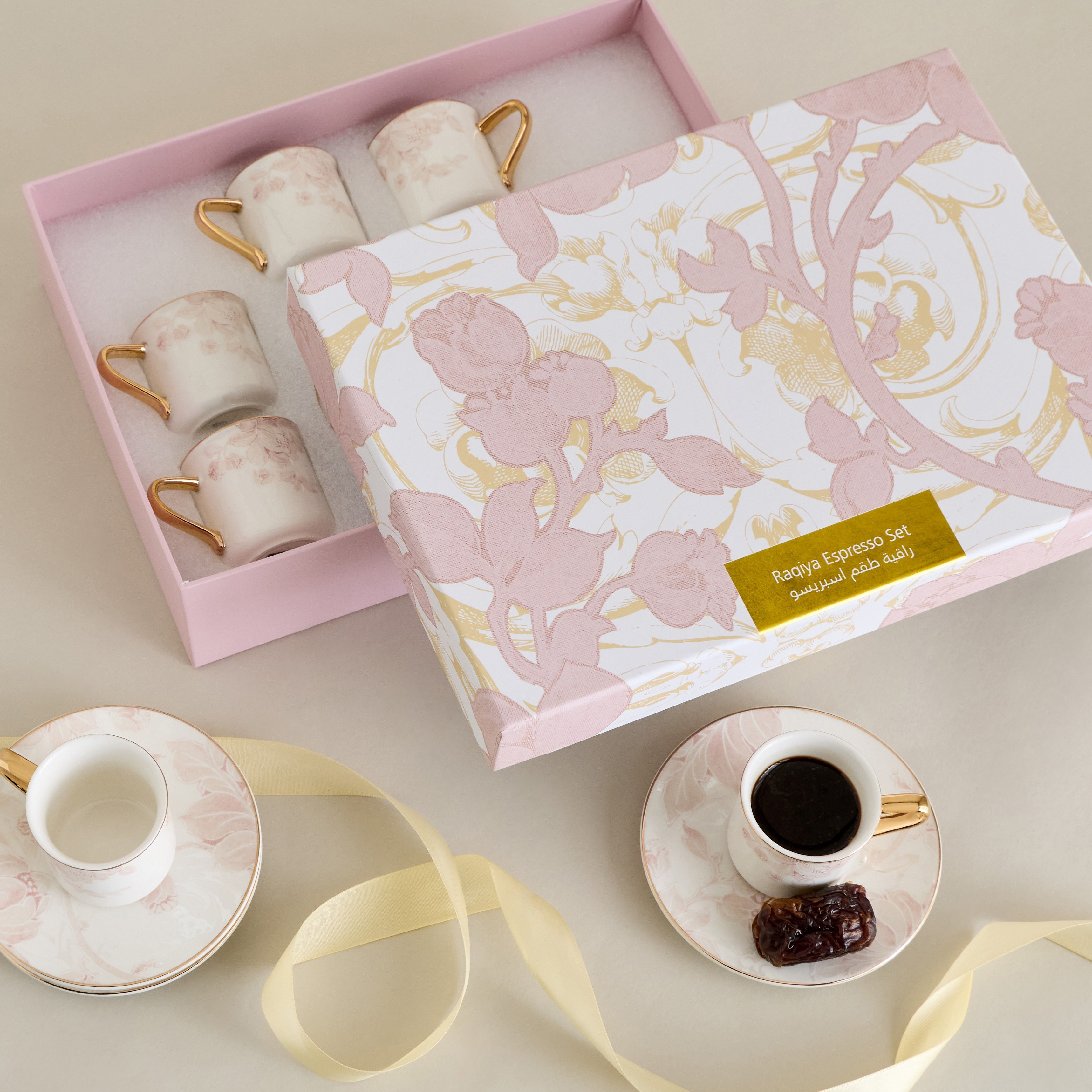 Raqiya 12-Piece Porcelain Espresso Set - 90 ml-household-giftingaccessories-giftings-image-6