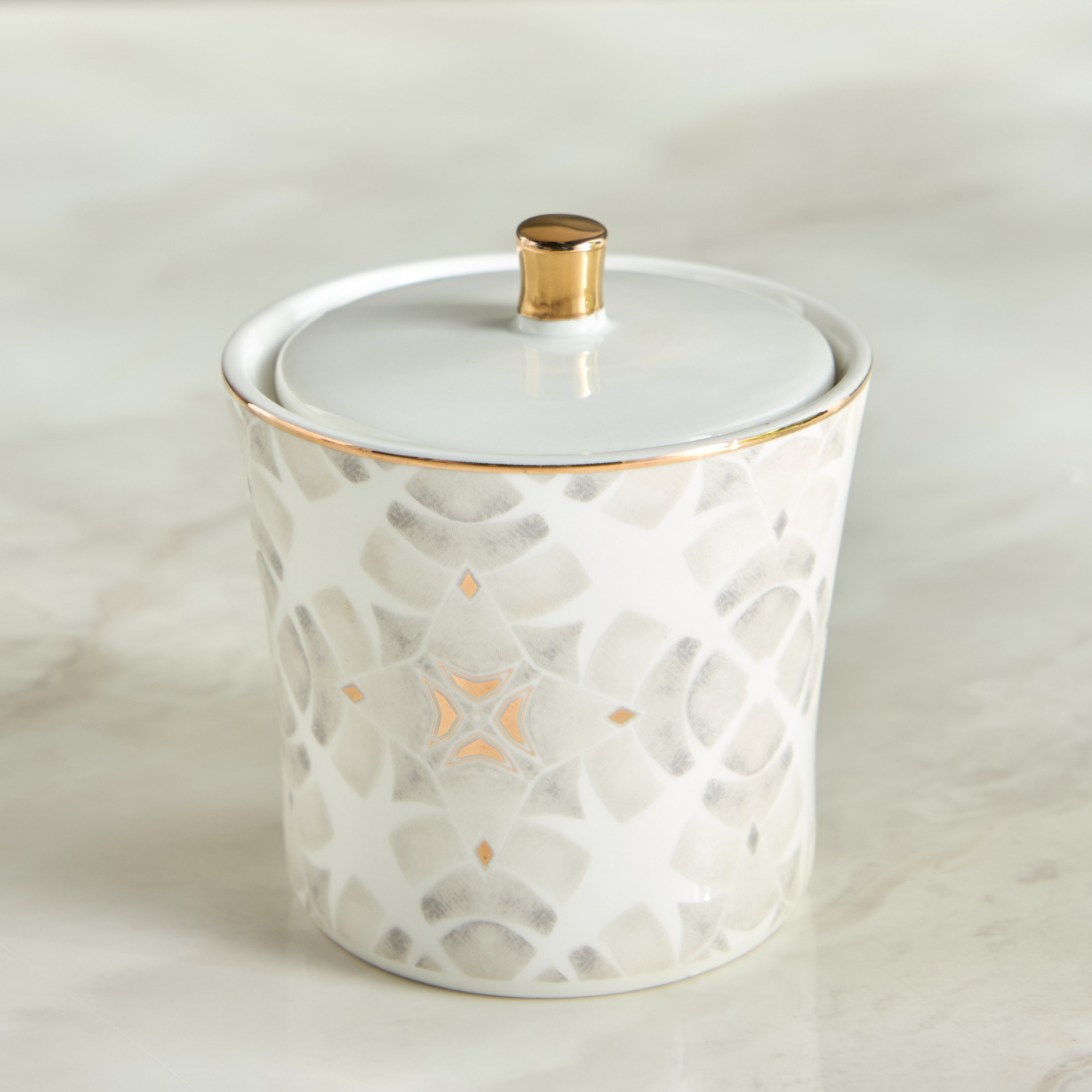 Nur Porcelain Sugar Pot with Lid - 180 ml-household-kitchen-foodstorage-pantryandstorage-image-1