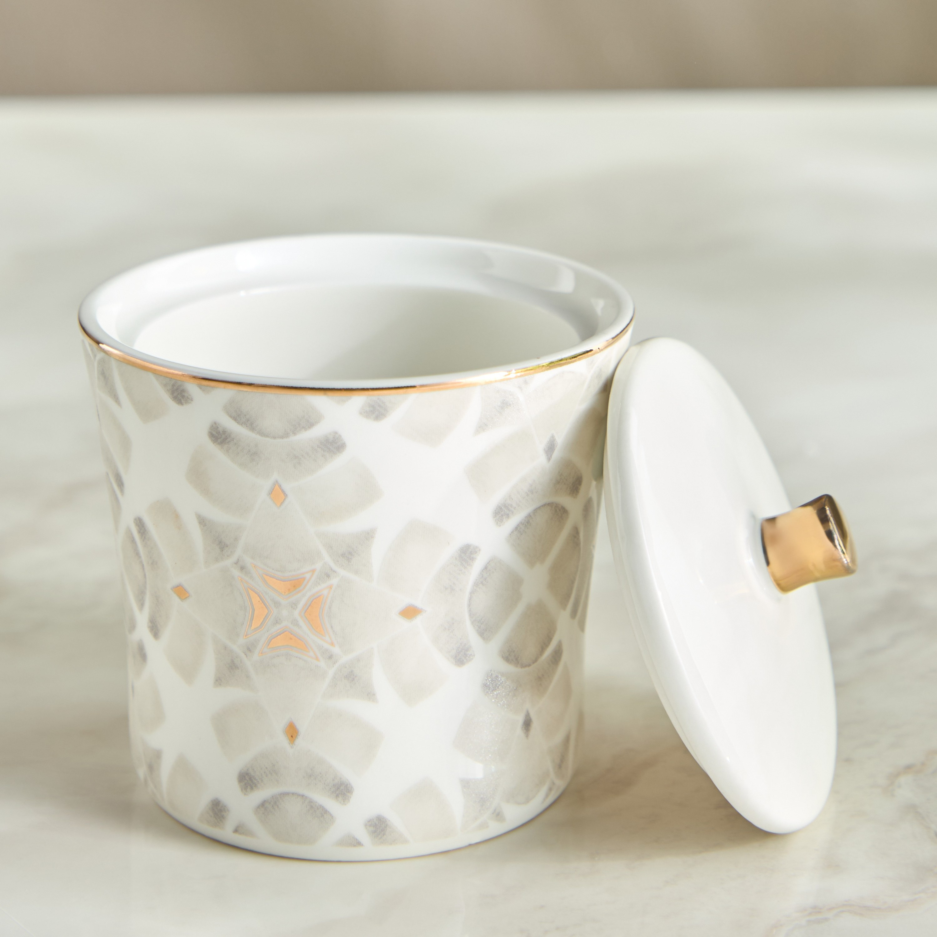 Nur Porcelain Sugar Pot with Lid - 180 ml-household-kitchen-foodstorage-pantryandstorage-image-2