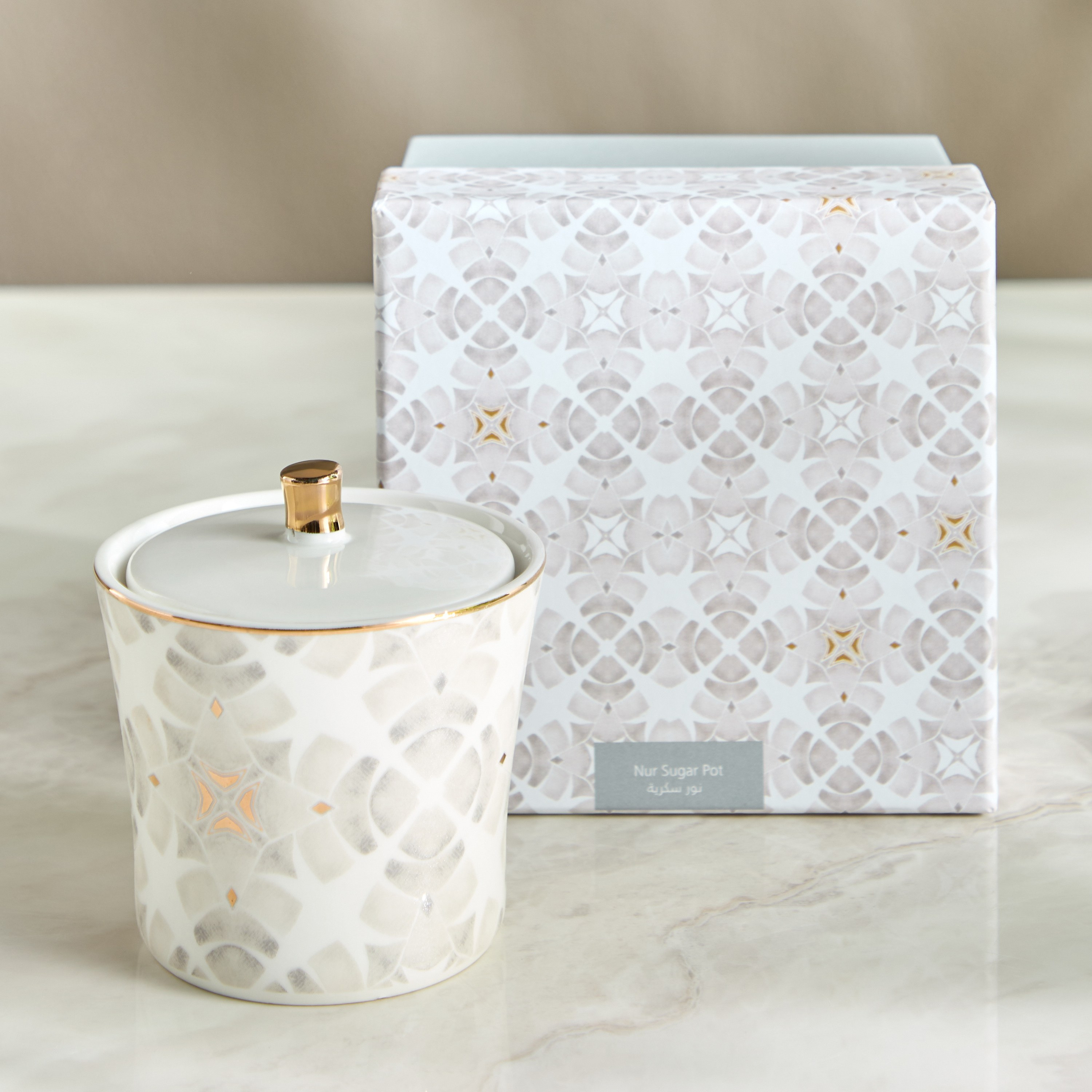 Nur Porcelain Sugar Pot with Lid - 180 ml-household-kitchen-foodstorage-pantryandstorage-image-4