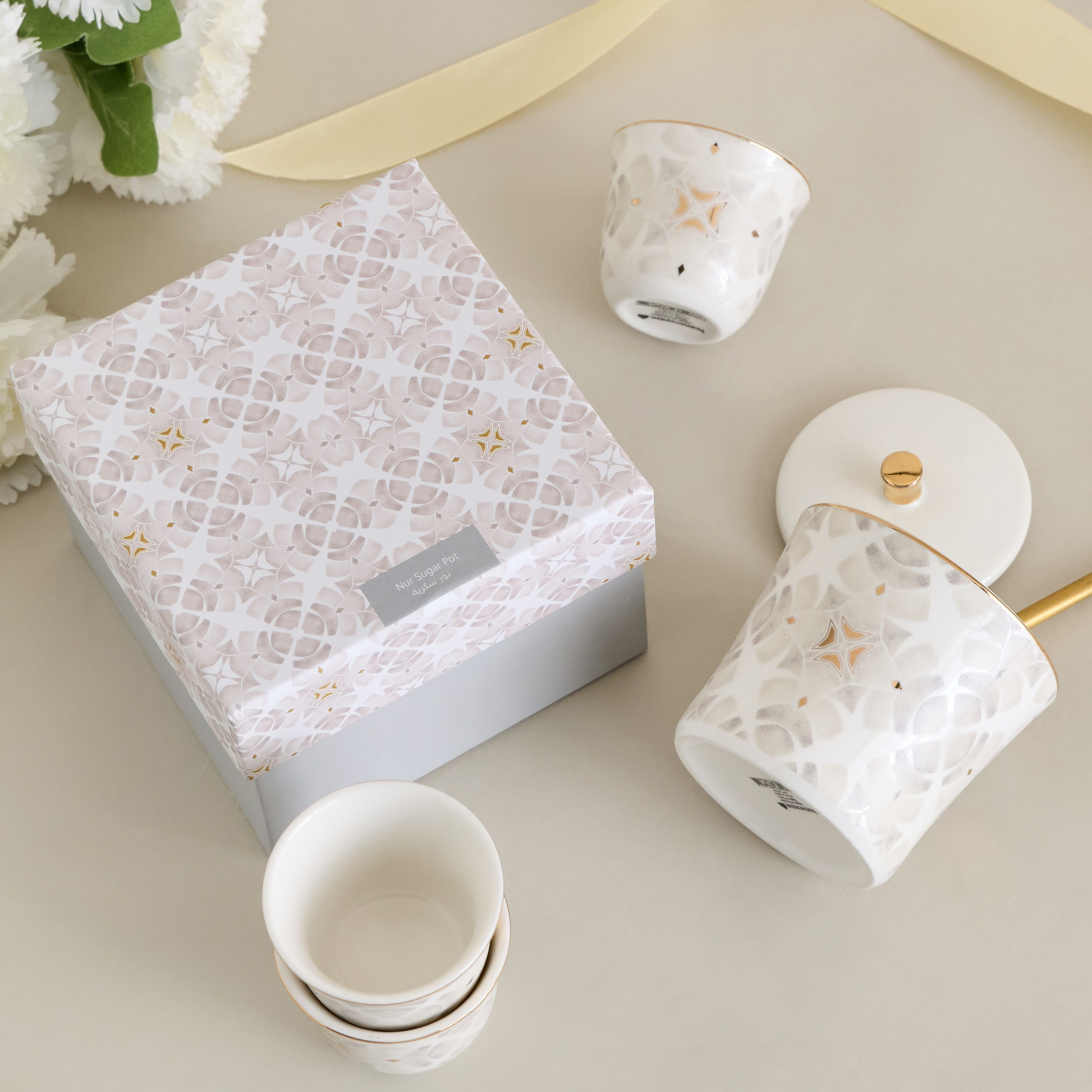 Nur Porcelain Sugar Pot with Lid - 180 ml-household-kitchen-foodstorage-pantryandstorage-image-6