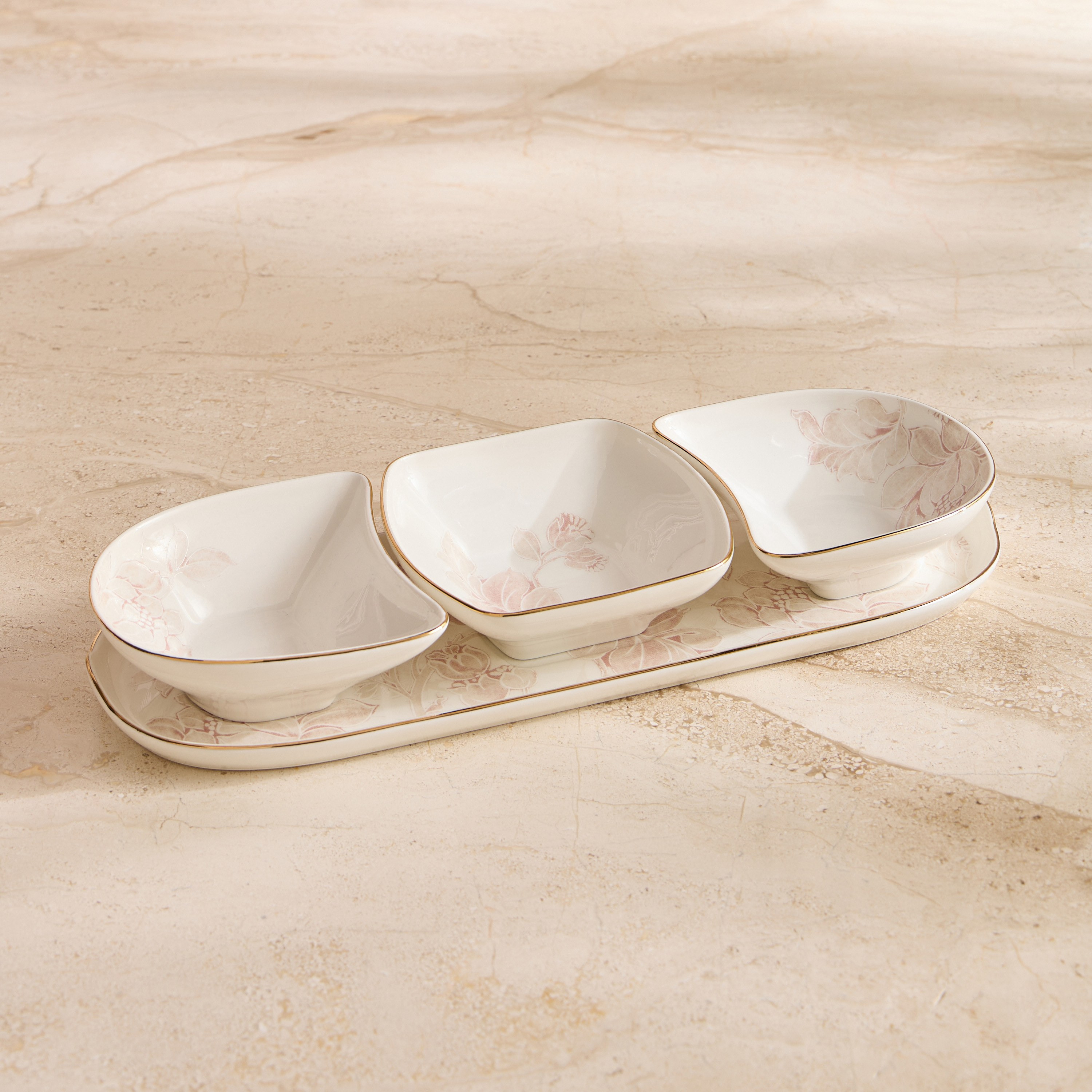 Raqiya 4-Piece Porcelain Serving Bowl Set - 38 cm-household-dining-dinnerware-bowls-image-1