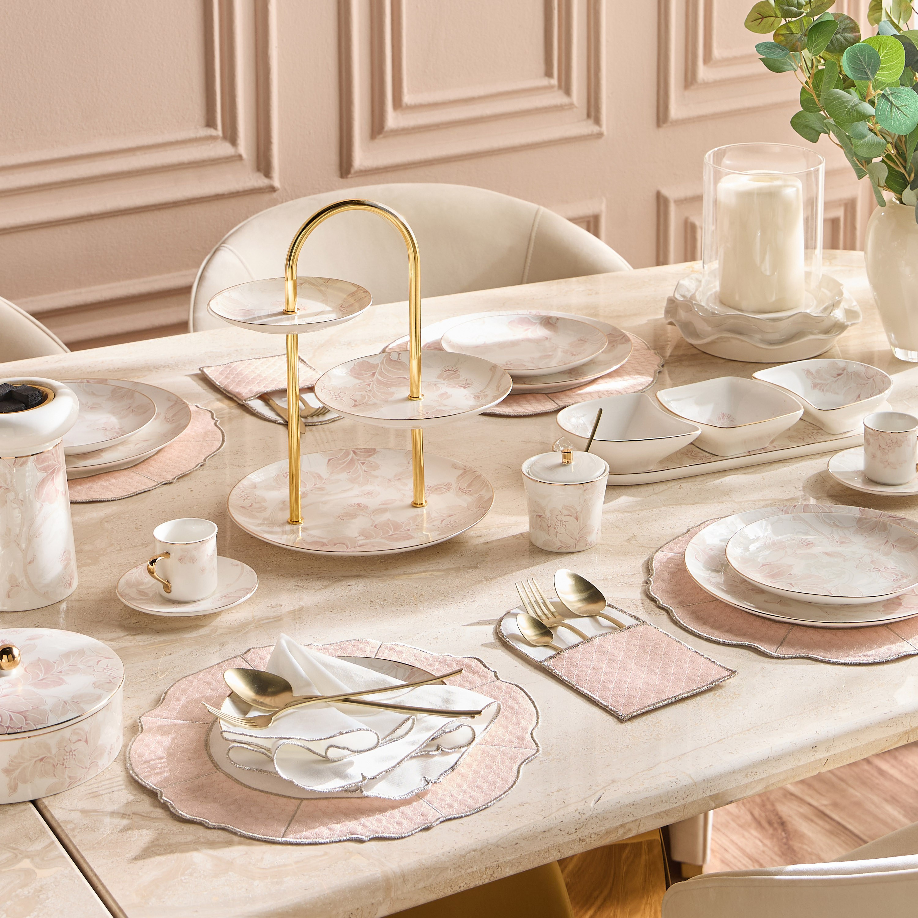 Raqiya 4-Piece Porcelain Serving Bowl Set - 38 cm-household-dining-dinnerware-bowls-image-5