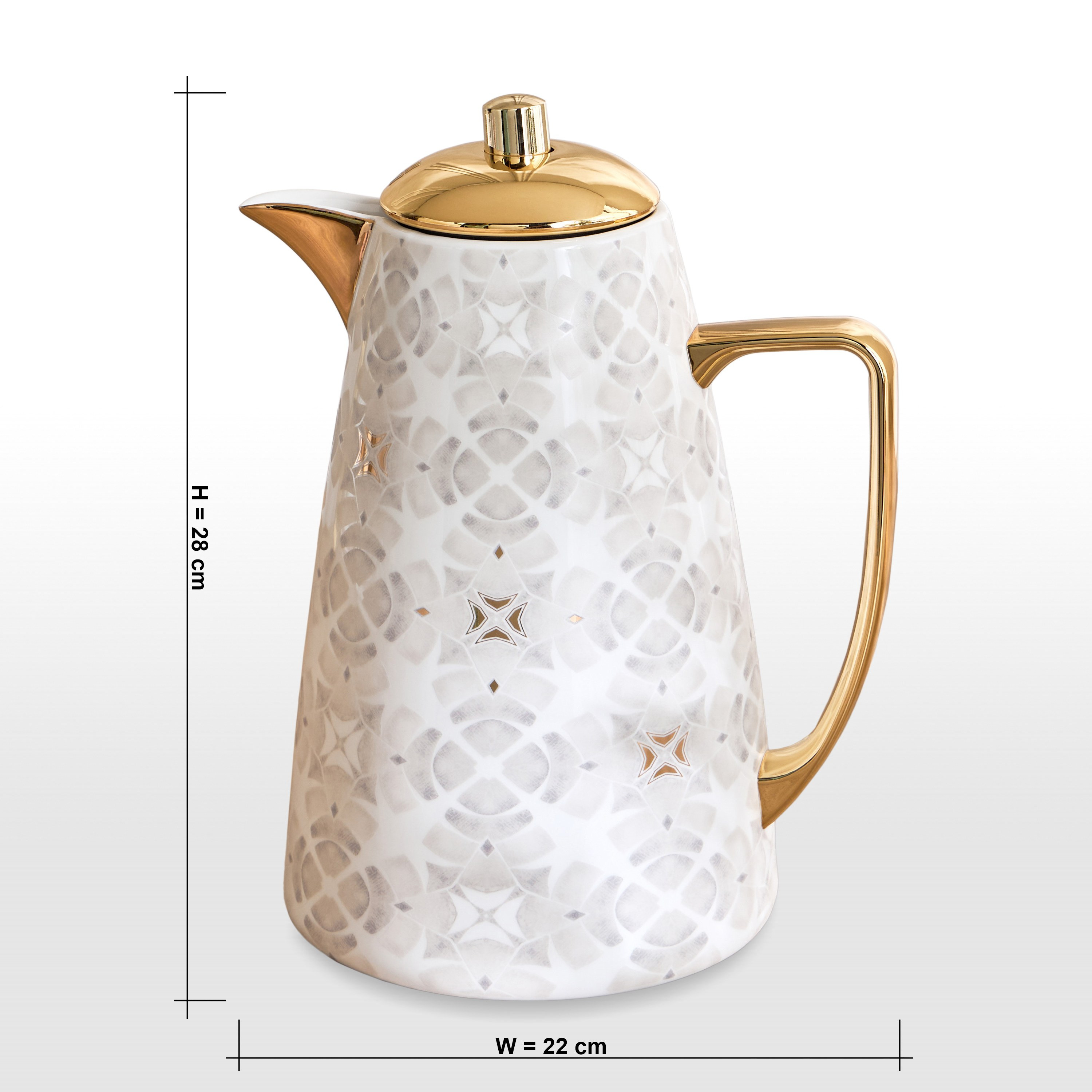 Nur Porcelain Flask - 1 L-household-giftingaccessories-giftings-image-6