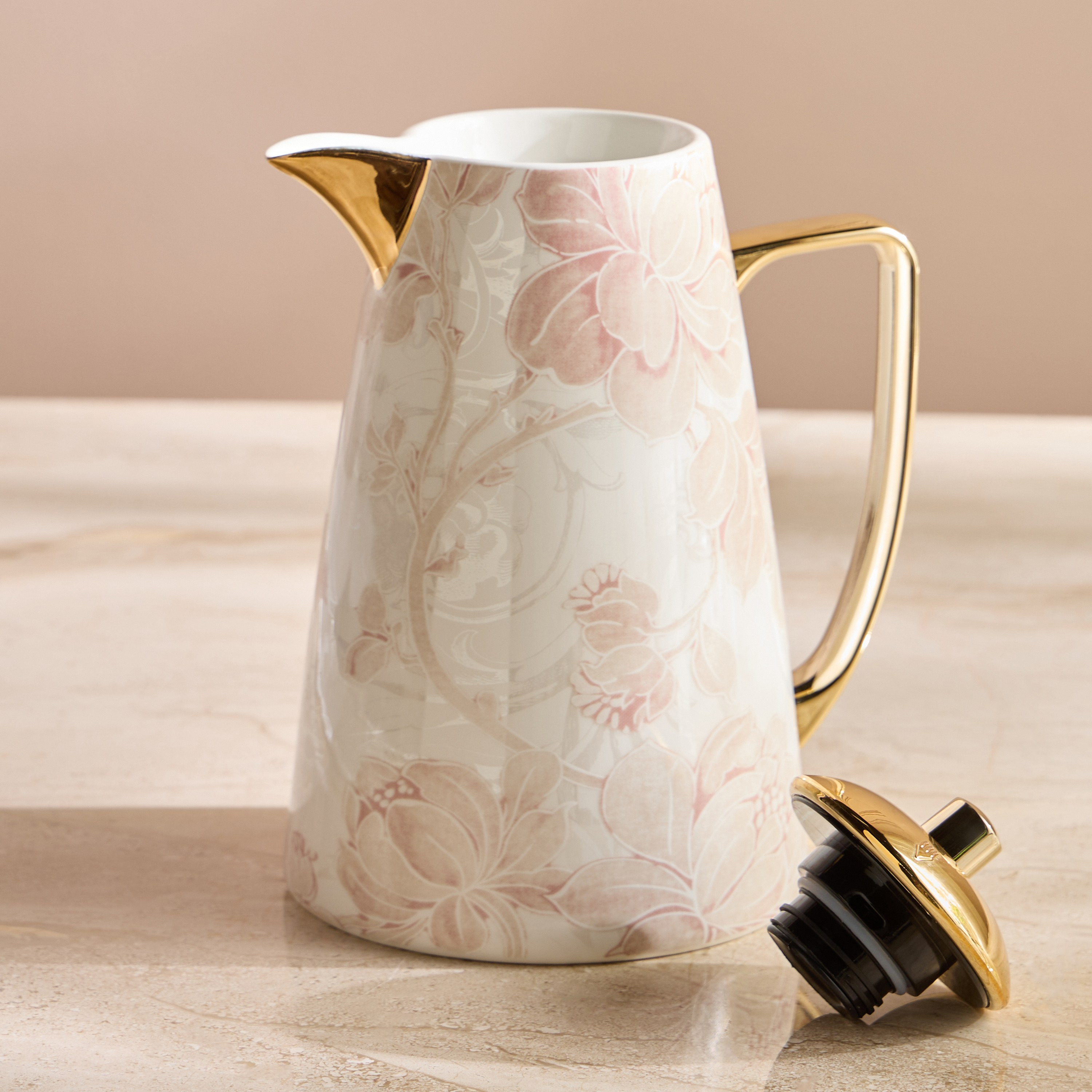 إبريق بورسلان - راقية - 1 لتر-household-dining-teaandcoffee-vacuumflaskscoffeeandteapots-image-2