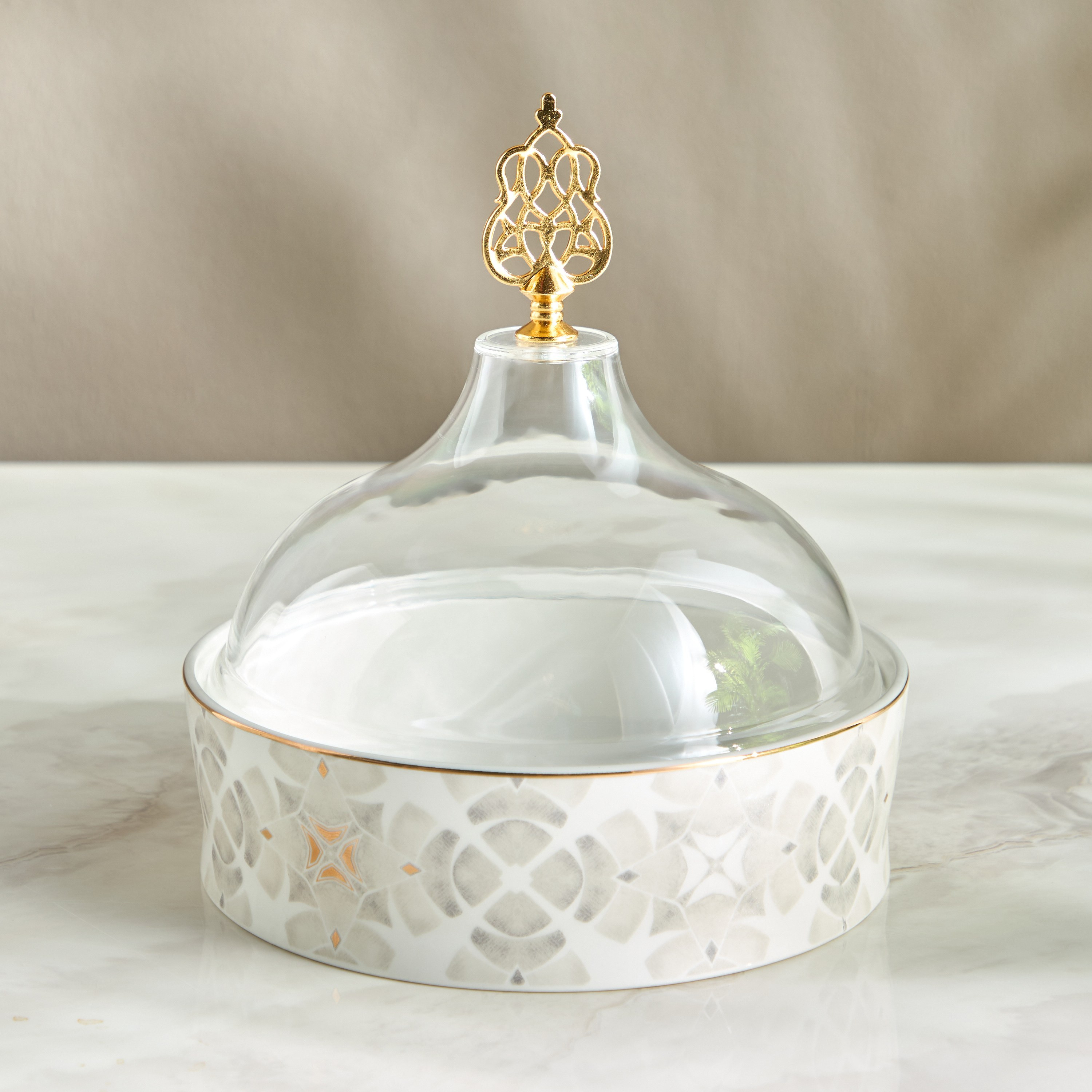 طبق تقديم تمر بغطاء - نور - 17.5 سم-household-dining-dinnerware-bowls-image-1