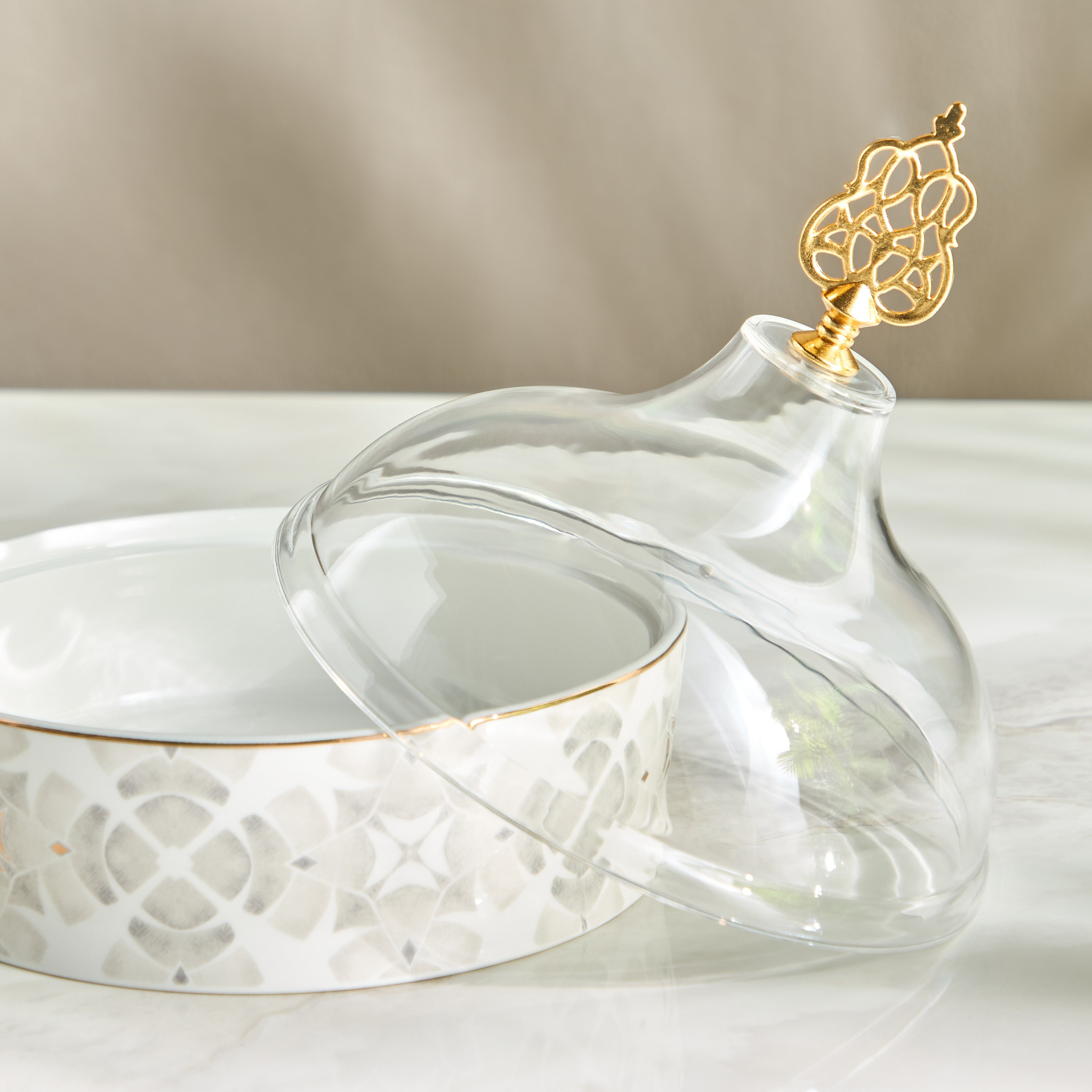 طبق تقديم تمر بغطاء - نور - 17.5 سم-household-dining-dinnerware-bowls-image-2