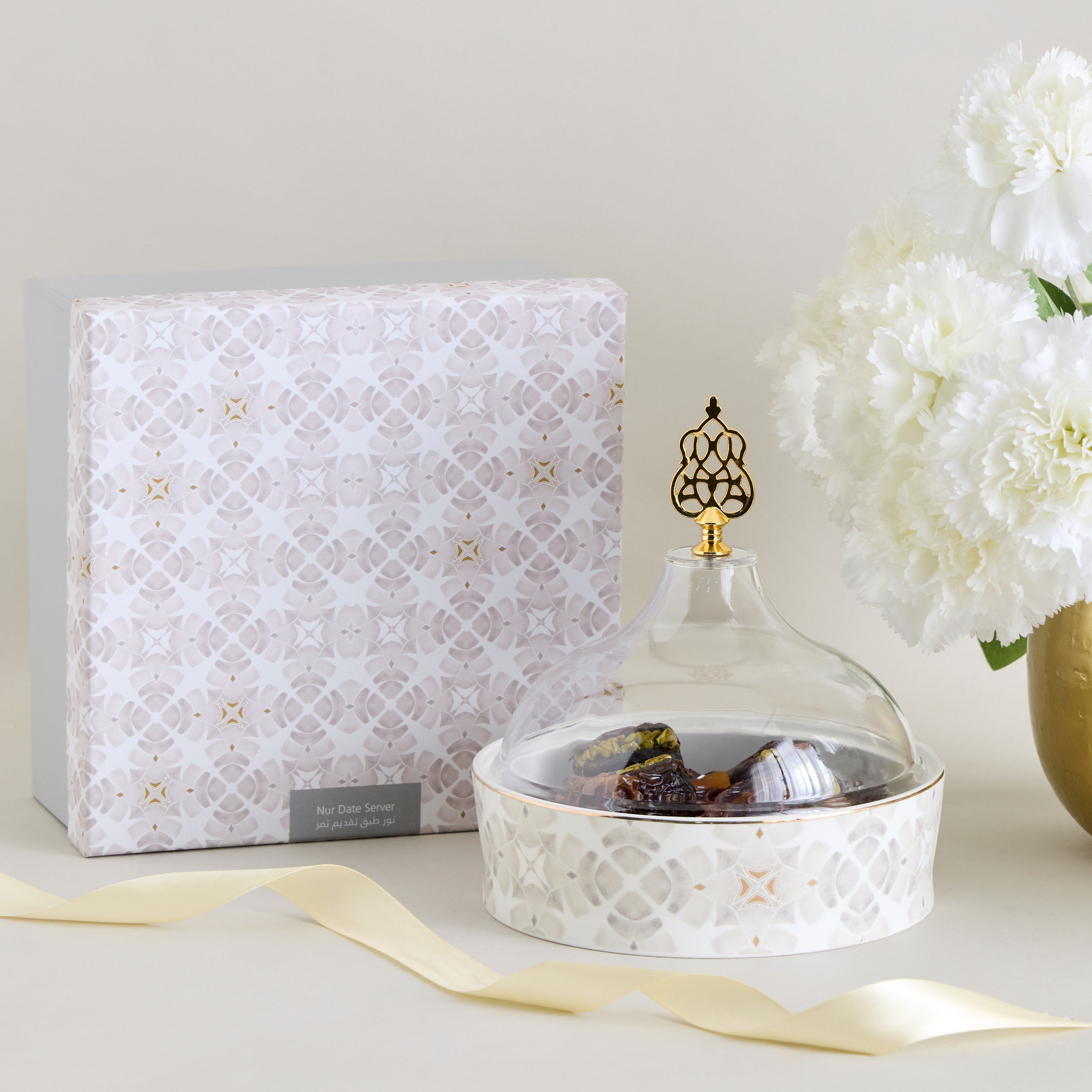 طبق تقديم تمر بغطاء - نور - 17.5 سم-household-dining-dinnerware-bowls-image-5