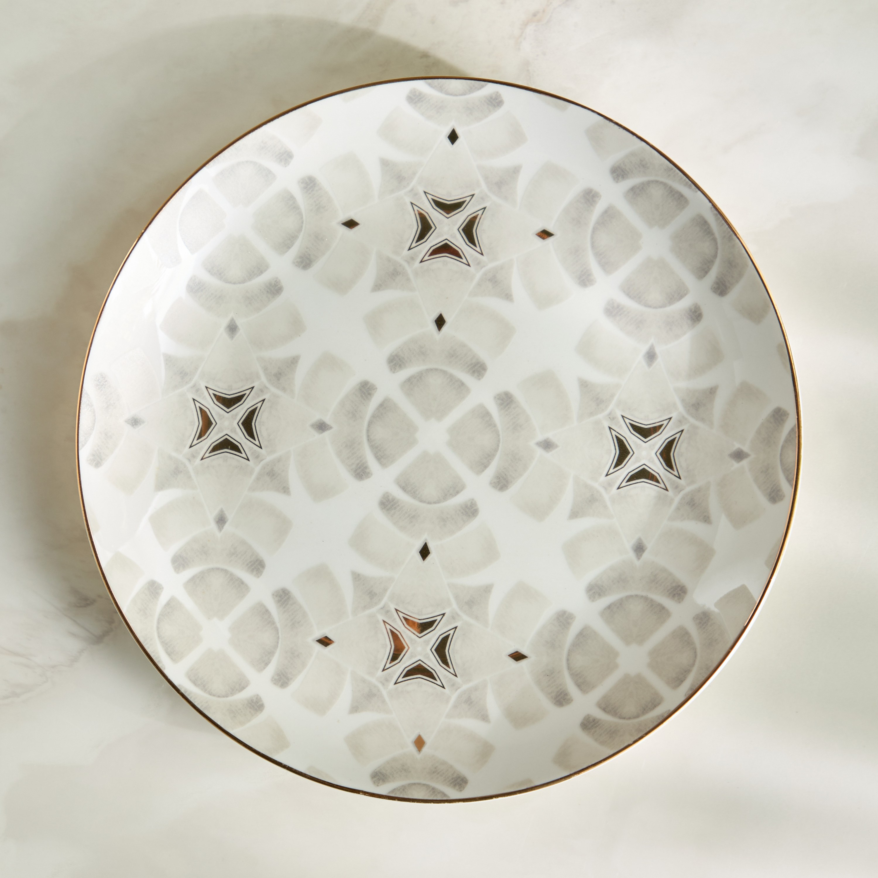 Nur 4-Piece Porcelain Appetizer Plate Set - 19 cm-household-dining-dinnerware-plates-image-2