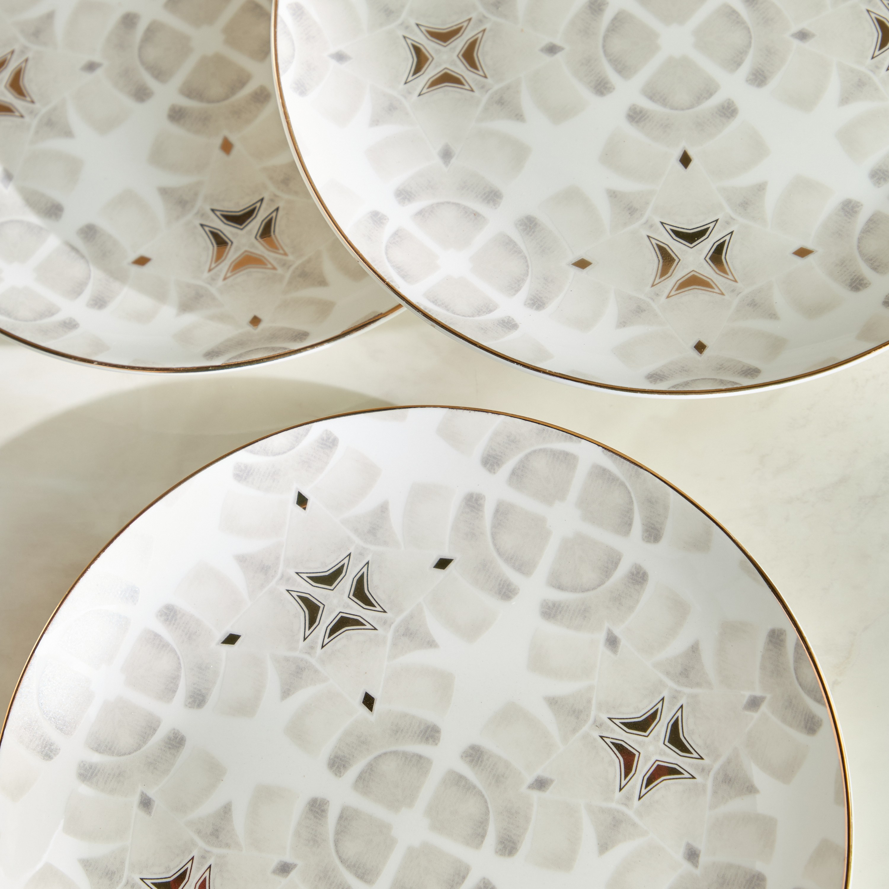 Nur 4-Piece Porcelain Appetizer Plate Set - 19 cm-household-dining-dinnerware-plates-image-3