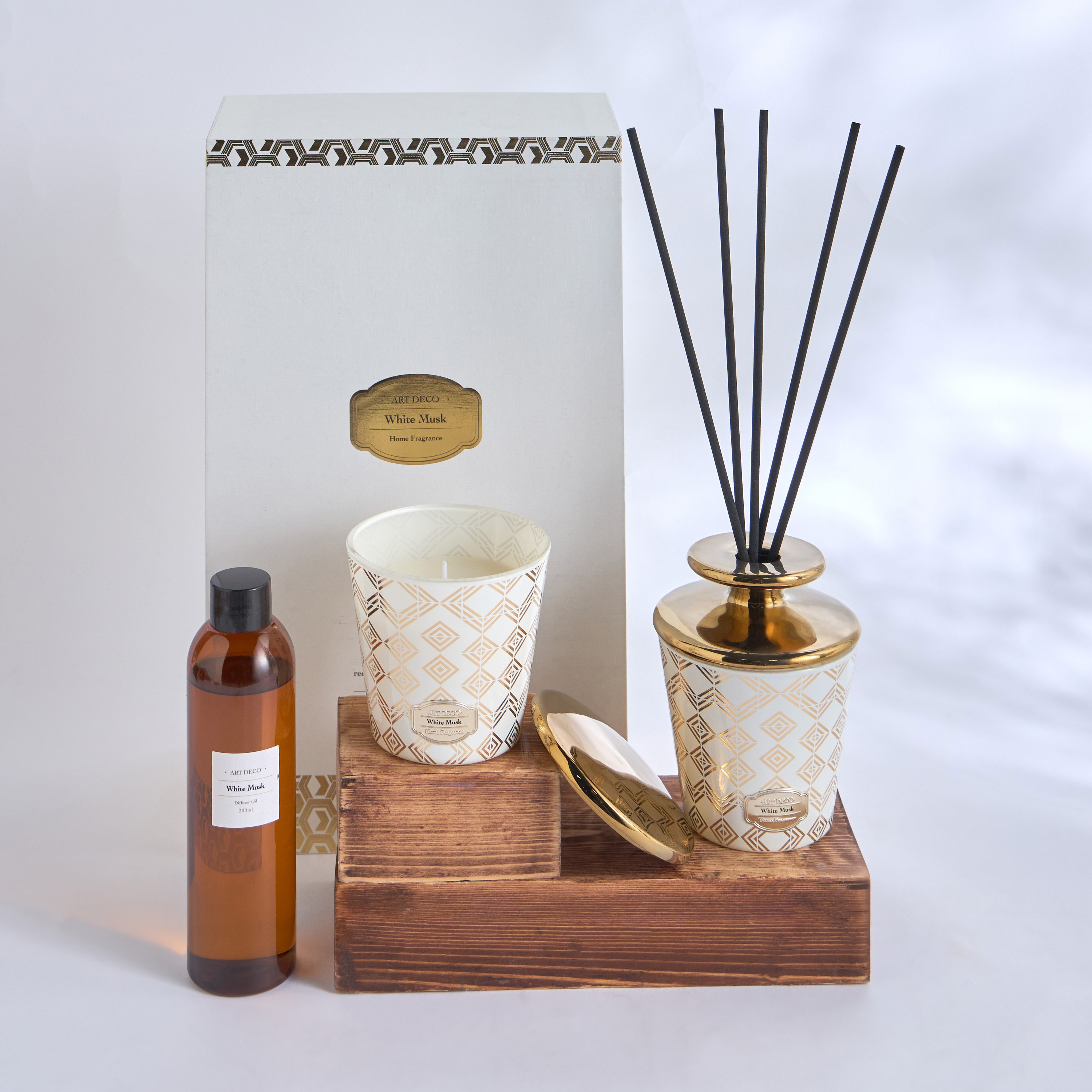 Art Deco 3-Piece White Musk Fragrance Gift Set-household-homefragrance-fragrancegiftset-image-2