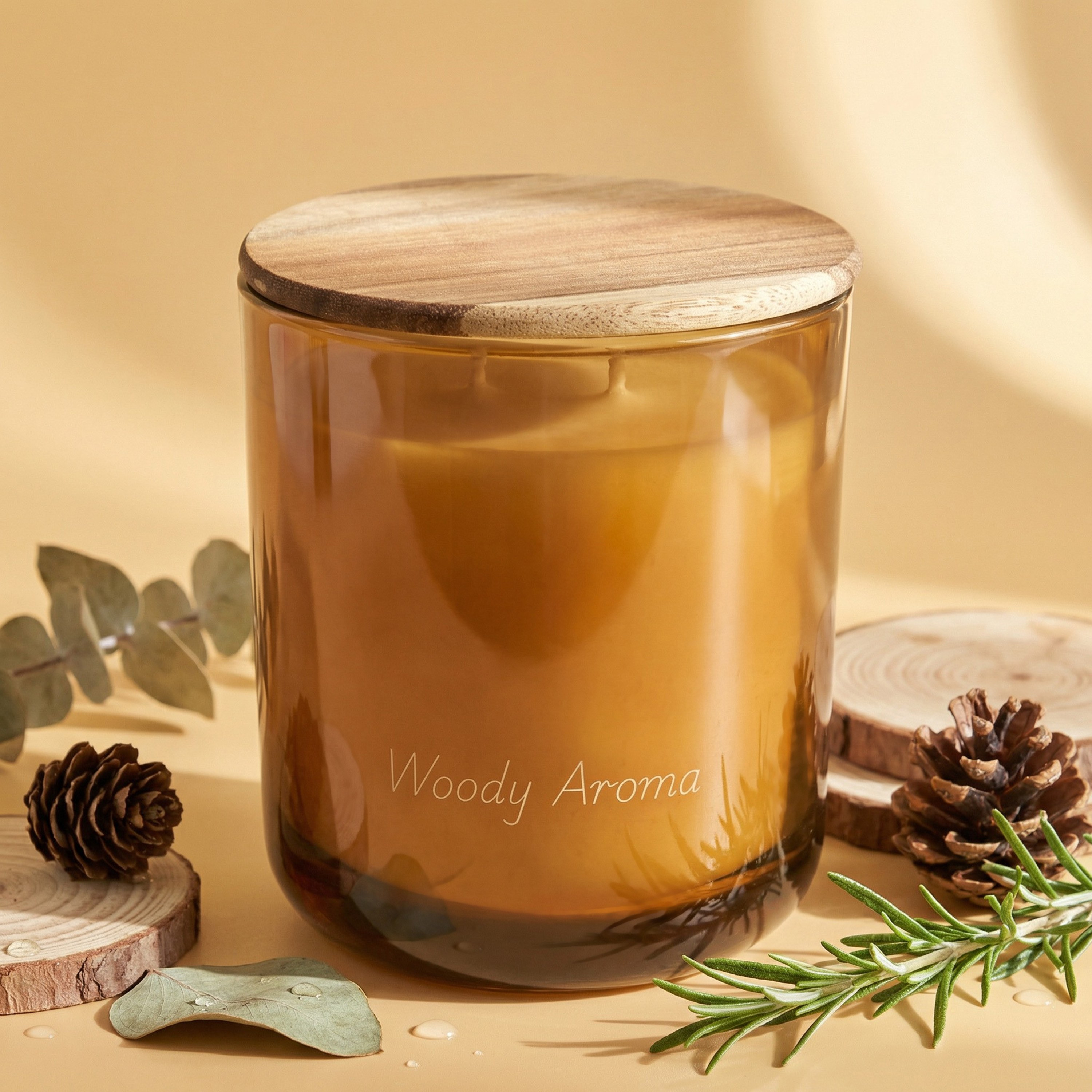 Sherwood Woody Aroma Scented Jar Candle - 35 h-household-homefragrance-candles-image-1
