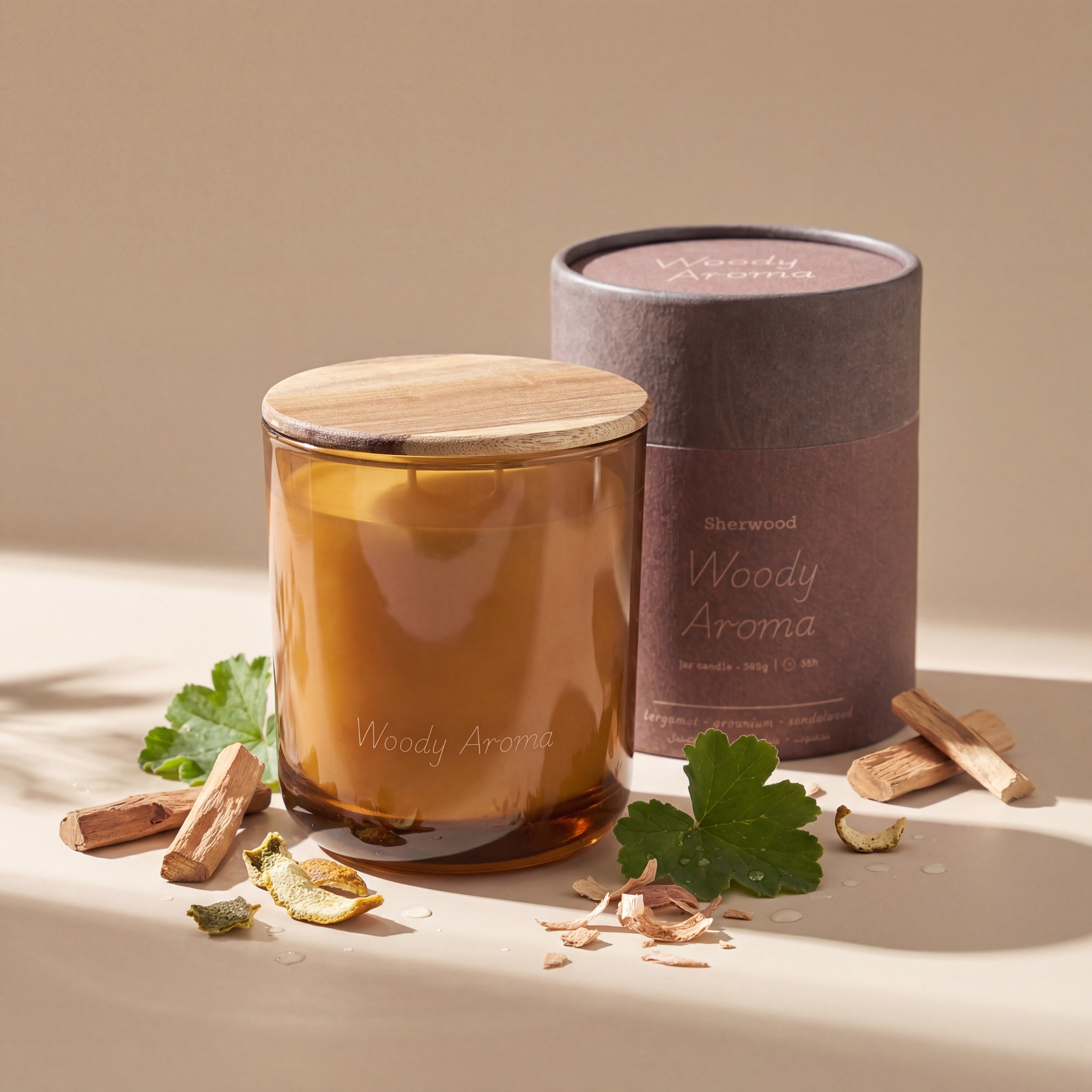 Sherwood Woody Aroma Scented Jar Candle - 35 h-household-homefragrance-candles-image-2