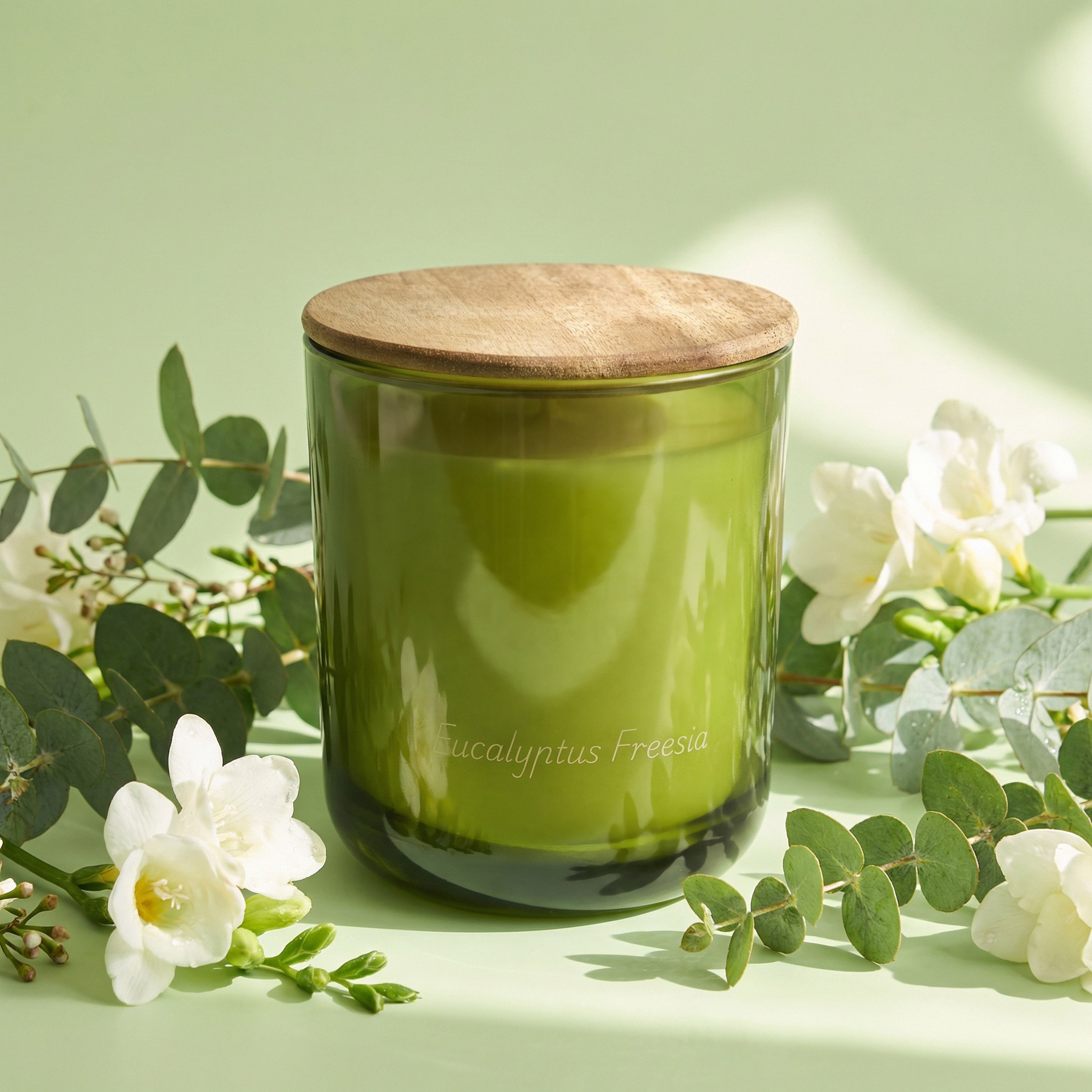 Sherwood Eucalyptus Freesia Scented Jar Candle - 35 h-household-homefragrance-candles-image-1