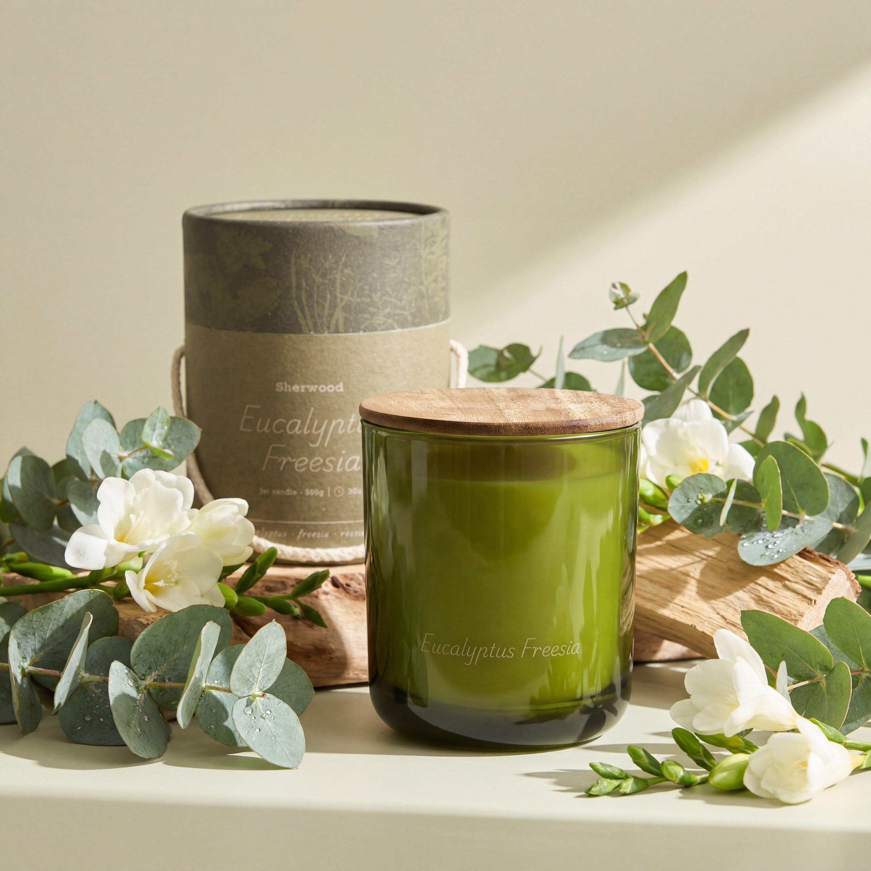 Sherwood Eucalyptus Freesia Scented Jar Candle - 35 h-household-homefragrance-candles-image-2