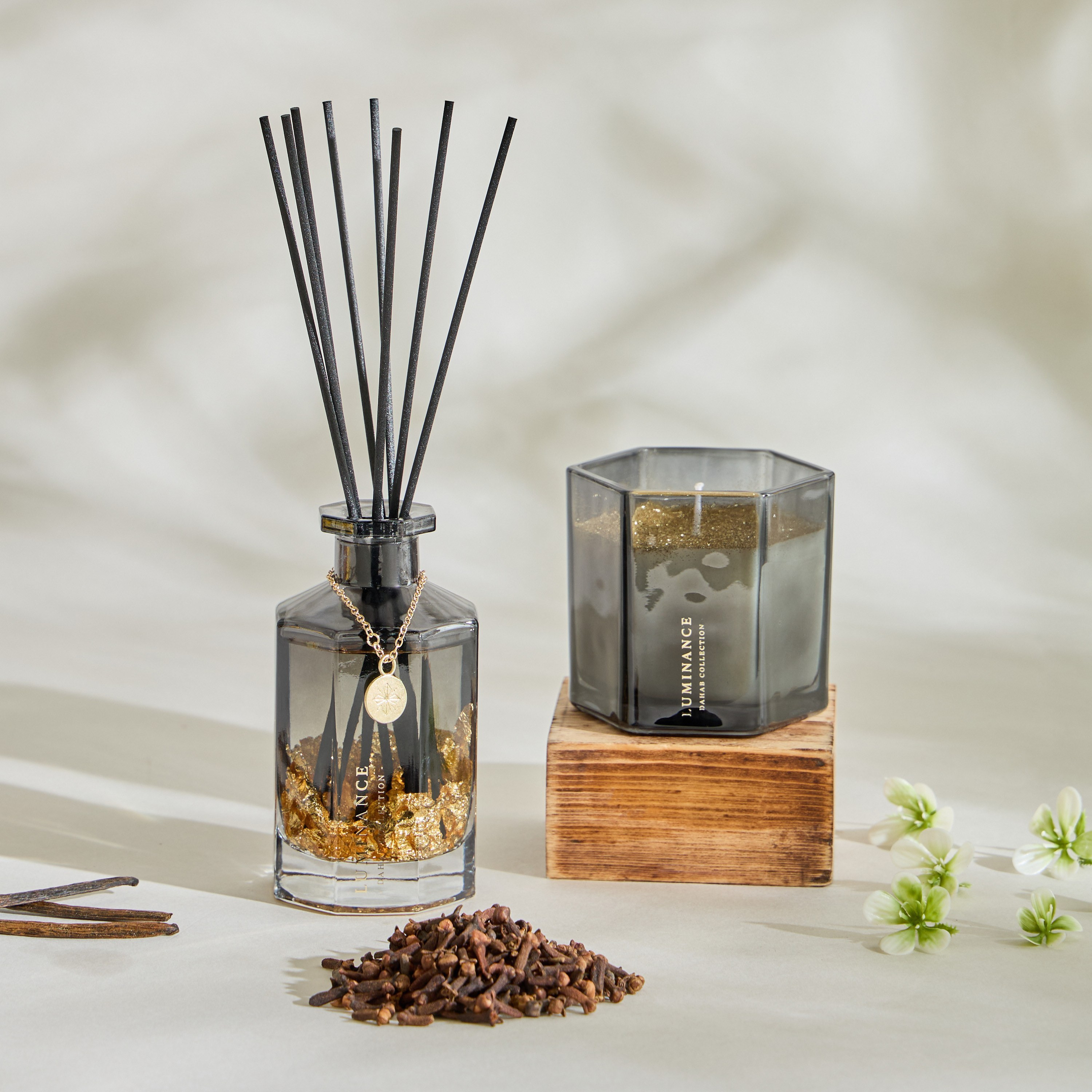 Dahab Clove Smoke Scented Jar Candle and Reed Diffuser Gift Set-household-homefragrance-fragrancegiftset-image-1
