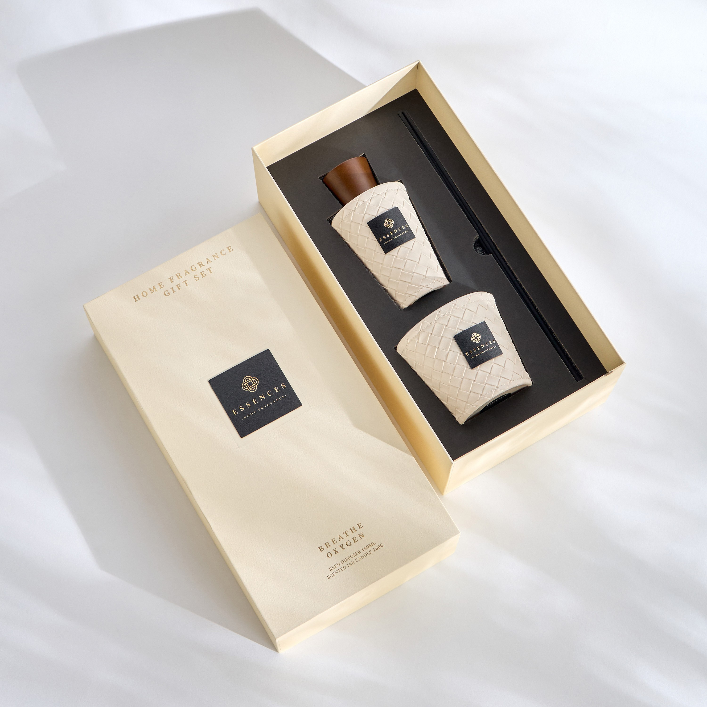 Essenza Breathe Oxygen Scented Jar Candle and Diffuser Gift Set-household-homefragrance-candles-image-2