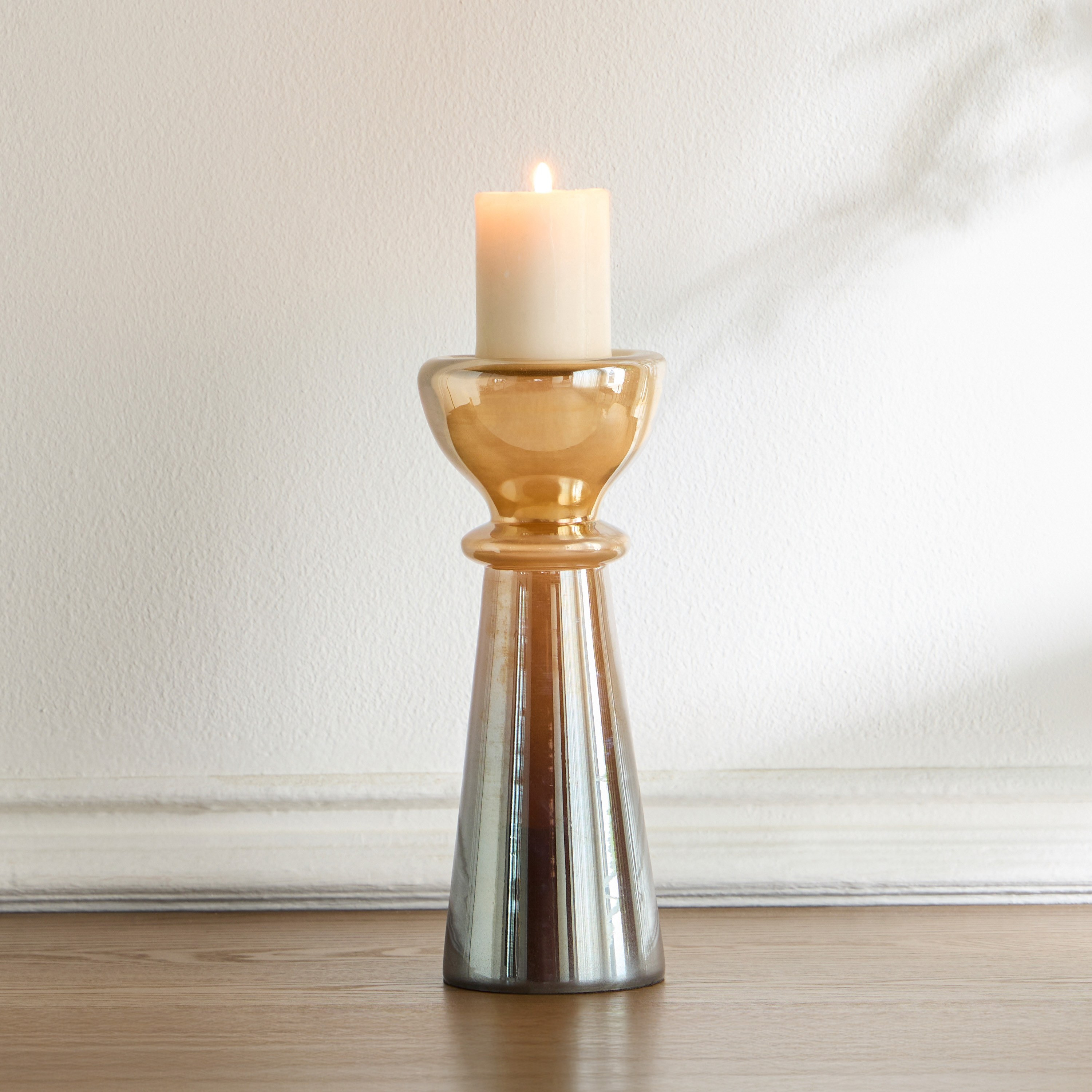 Liora Island Glass Pillar Candleholder - 30 cm-household-decor-candleholdersandlanterns-image-2