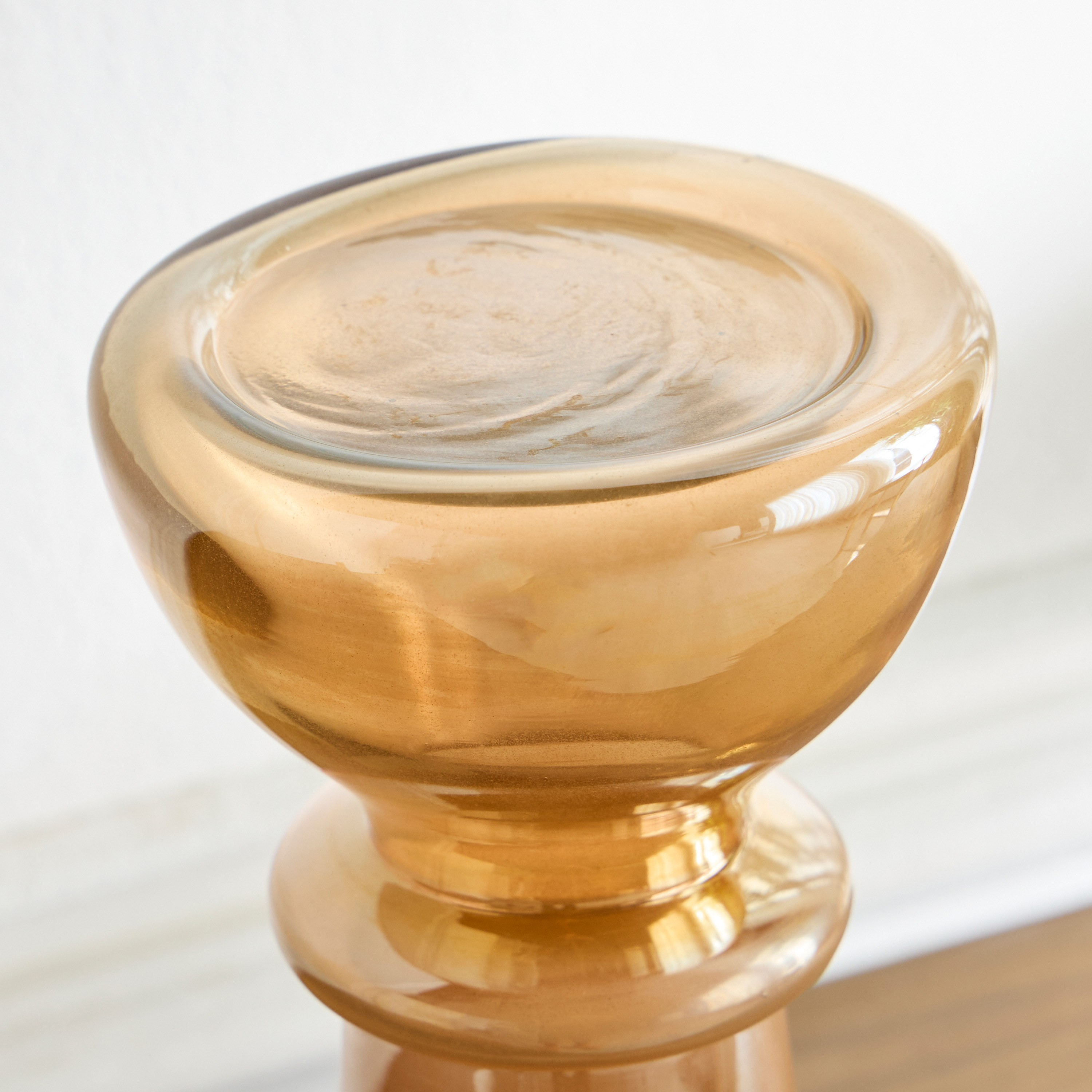 Liora Island Glass Pillar Candleholder - 30 cm-household-decor-candleholdersandlanterns-image-4