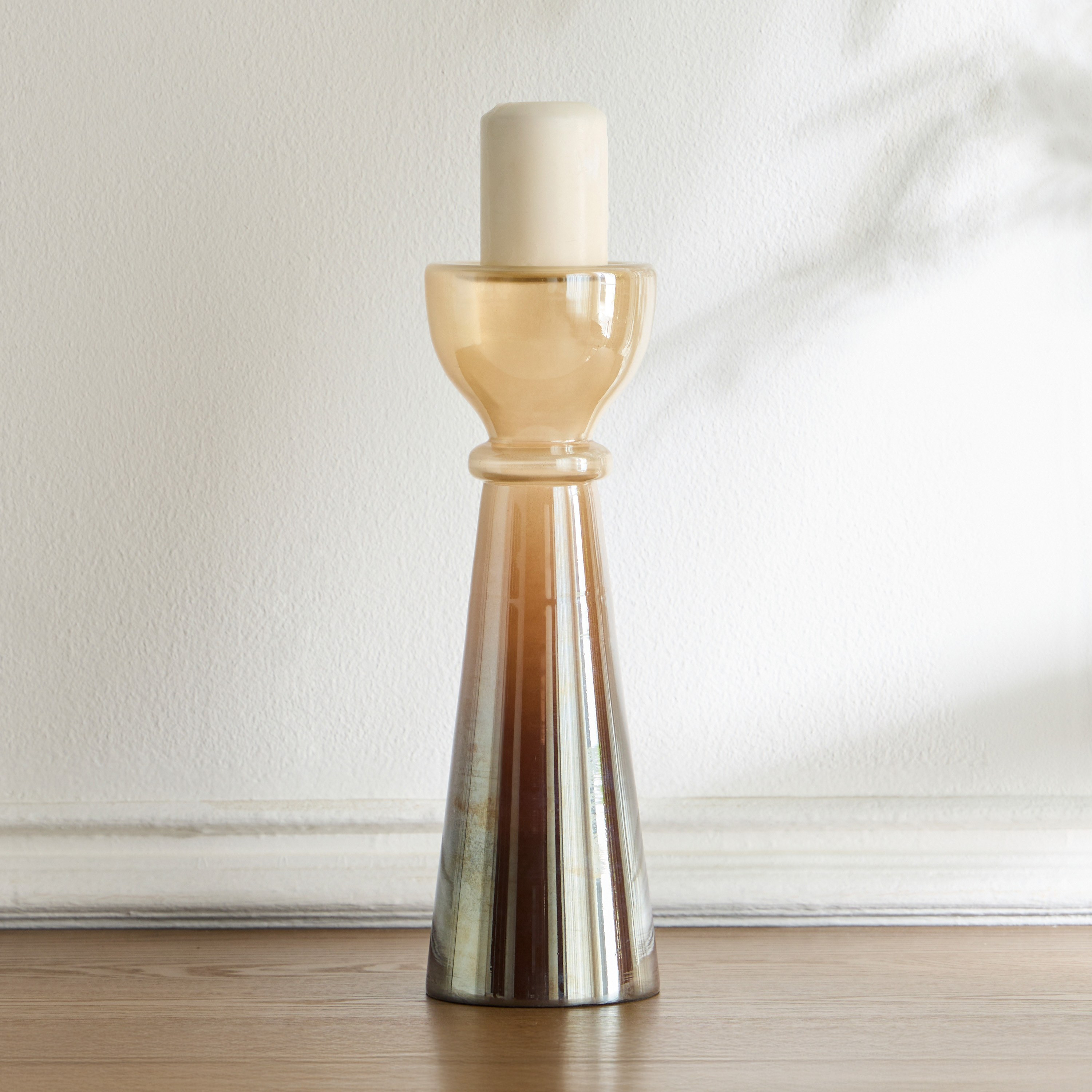 حامل شموع عمودية زجاج - ليورا آيلاند - 38 سم-household-decor-candleholdersandlanterns-image-1