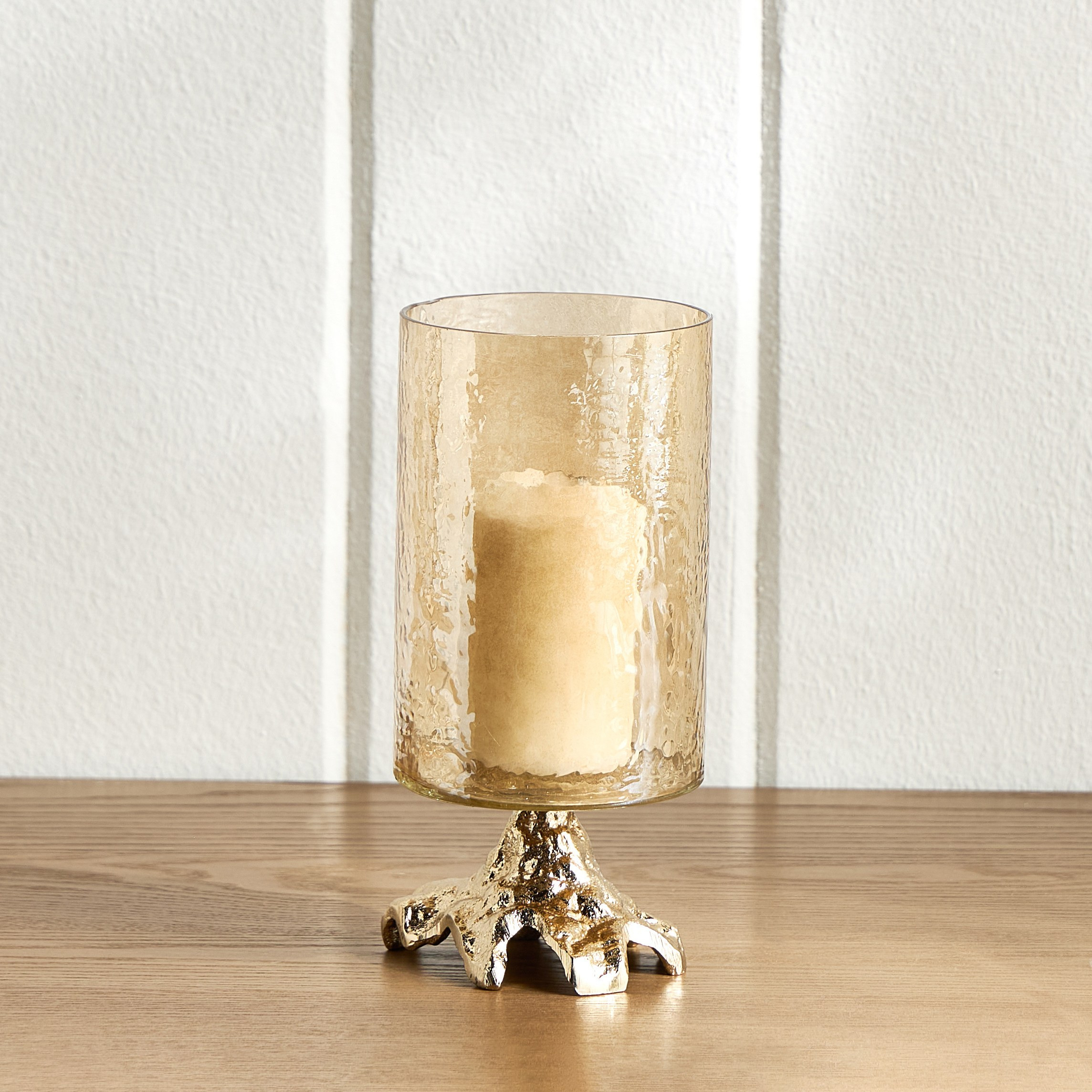 حامل شموع زجاجي لامع على شكل إعصار - فاطيما بياريتز - 22 سم-household-decor-candleholdersandlanterns-image-2
