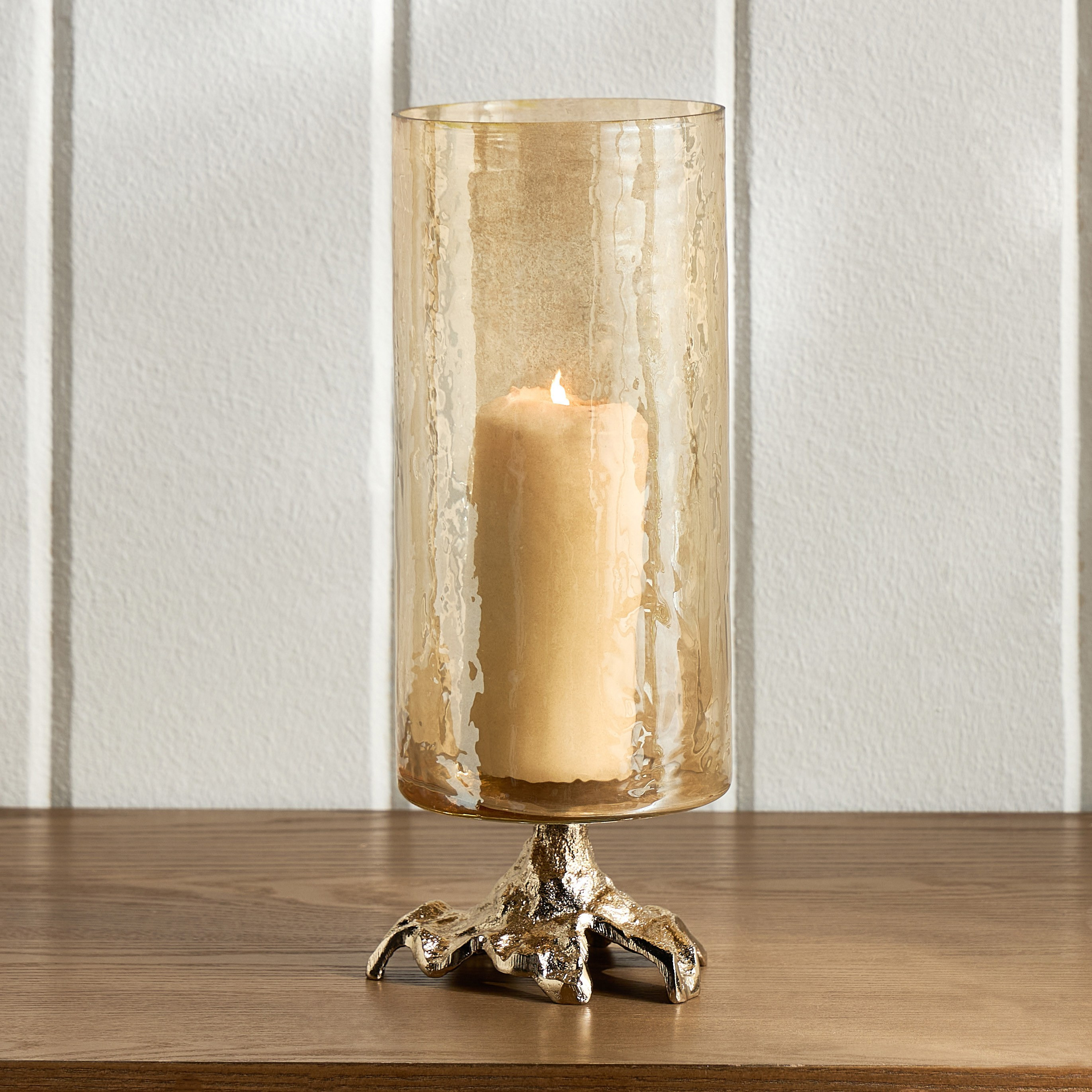 Fatima Biarritz Luster Glass Hurricane Candleholder - 33 cm-household-decor-candleholdersandlanterns-image-2