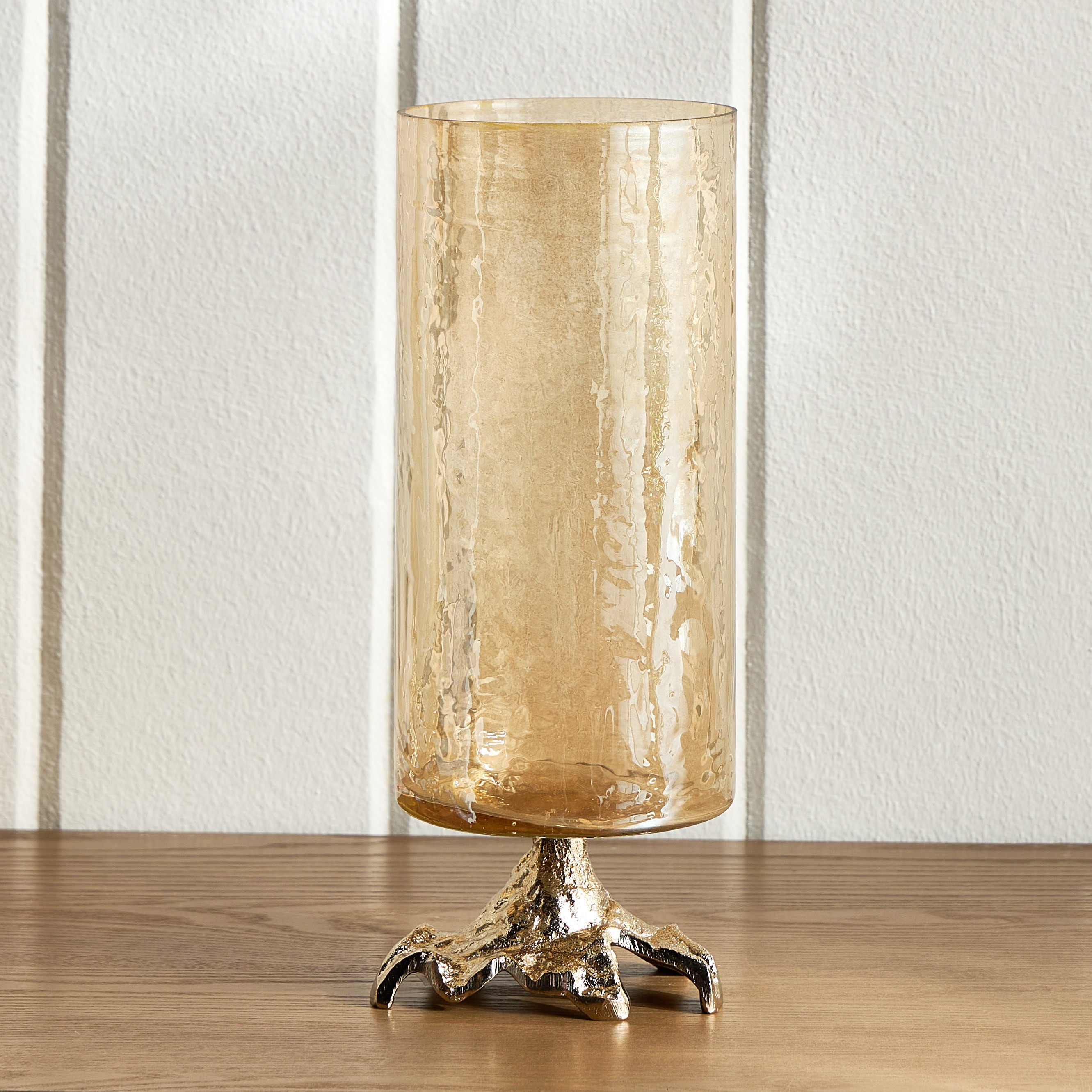 Fatima Biarritz Luster Glass Hurricane Candleholder - 33 cm-household-decor-candleholdersandlanterns-image-3
