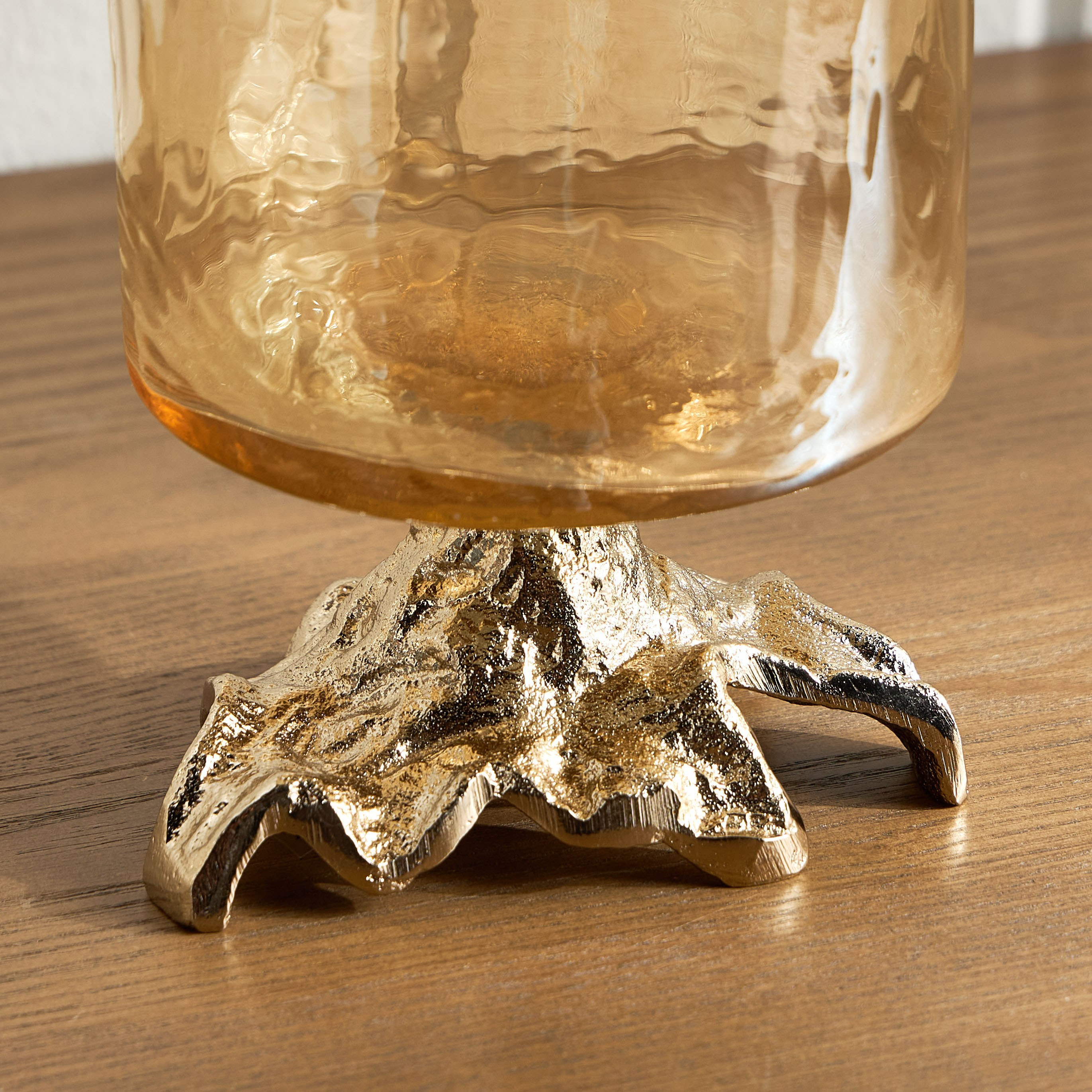 Fatima Biarritz Luster Glass Hurricane Candleholder - 33 cm-household-decor-candleholdersandlanterns-image-5