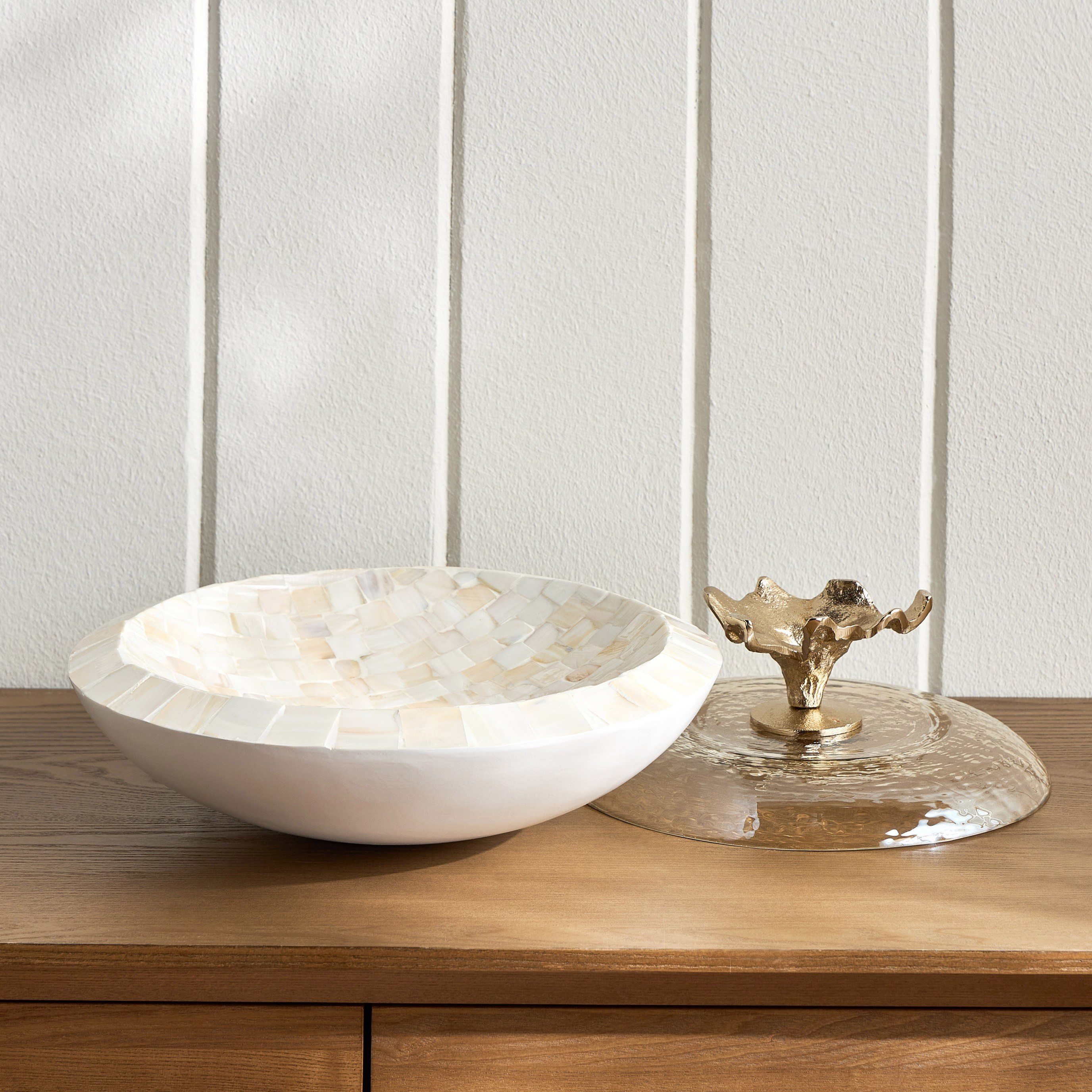 وعاء ديكور زجاج - بياريتز من فاطمة - 28 سم-household-decor-boxesandtrays-image-2