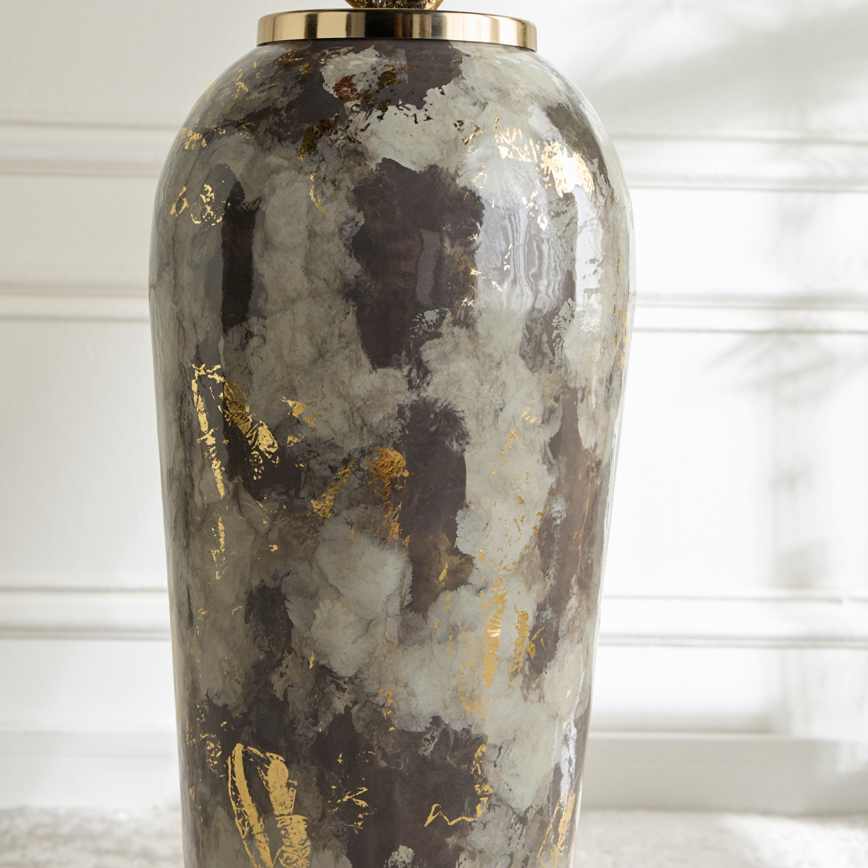 Fatima Metal Floor Vase - 127 cm-household-decor-vasesandbowls-image-2