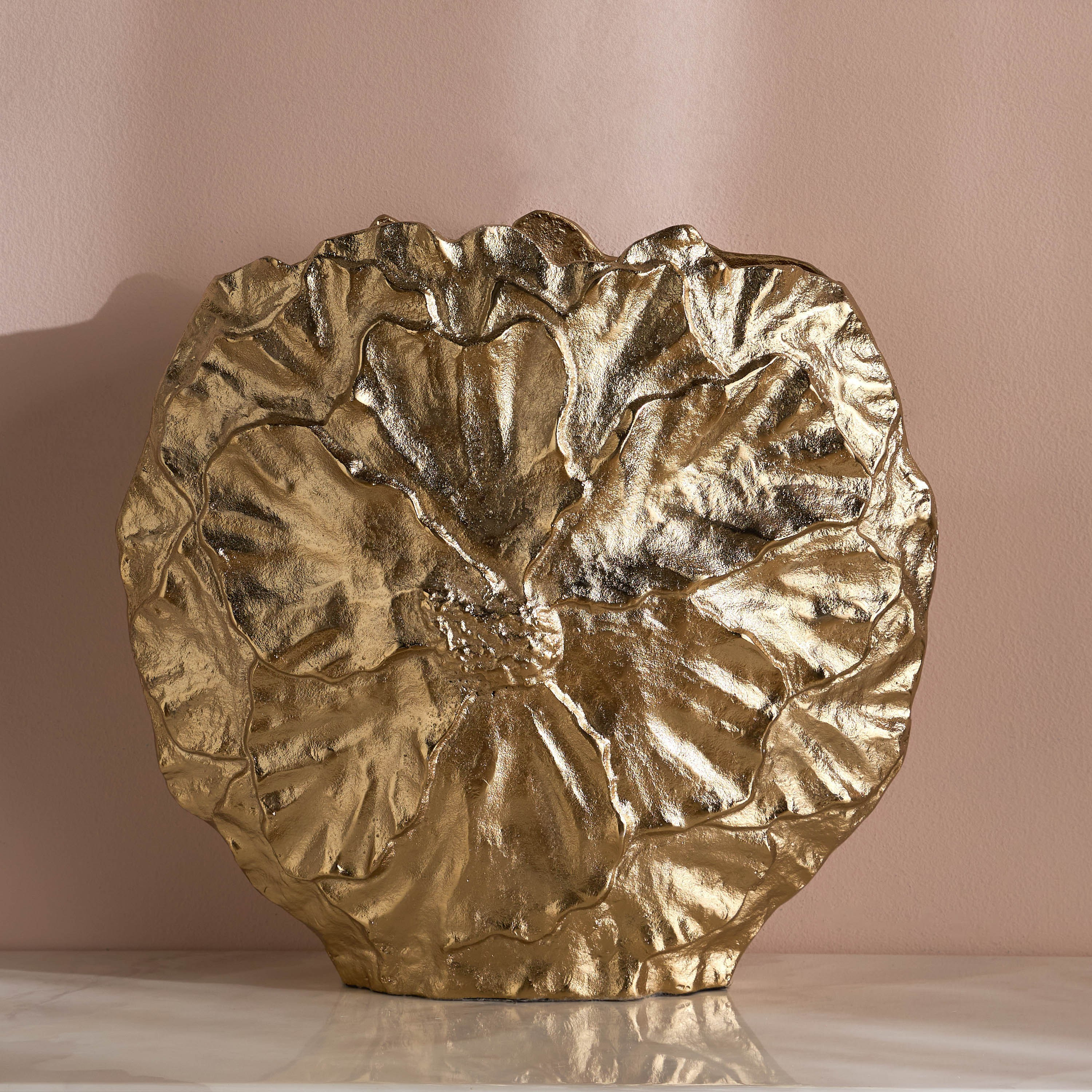 Lotus Luna Metal Decorative Vase - 46 cm-household-decor-vasesandbowls-image-1