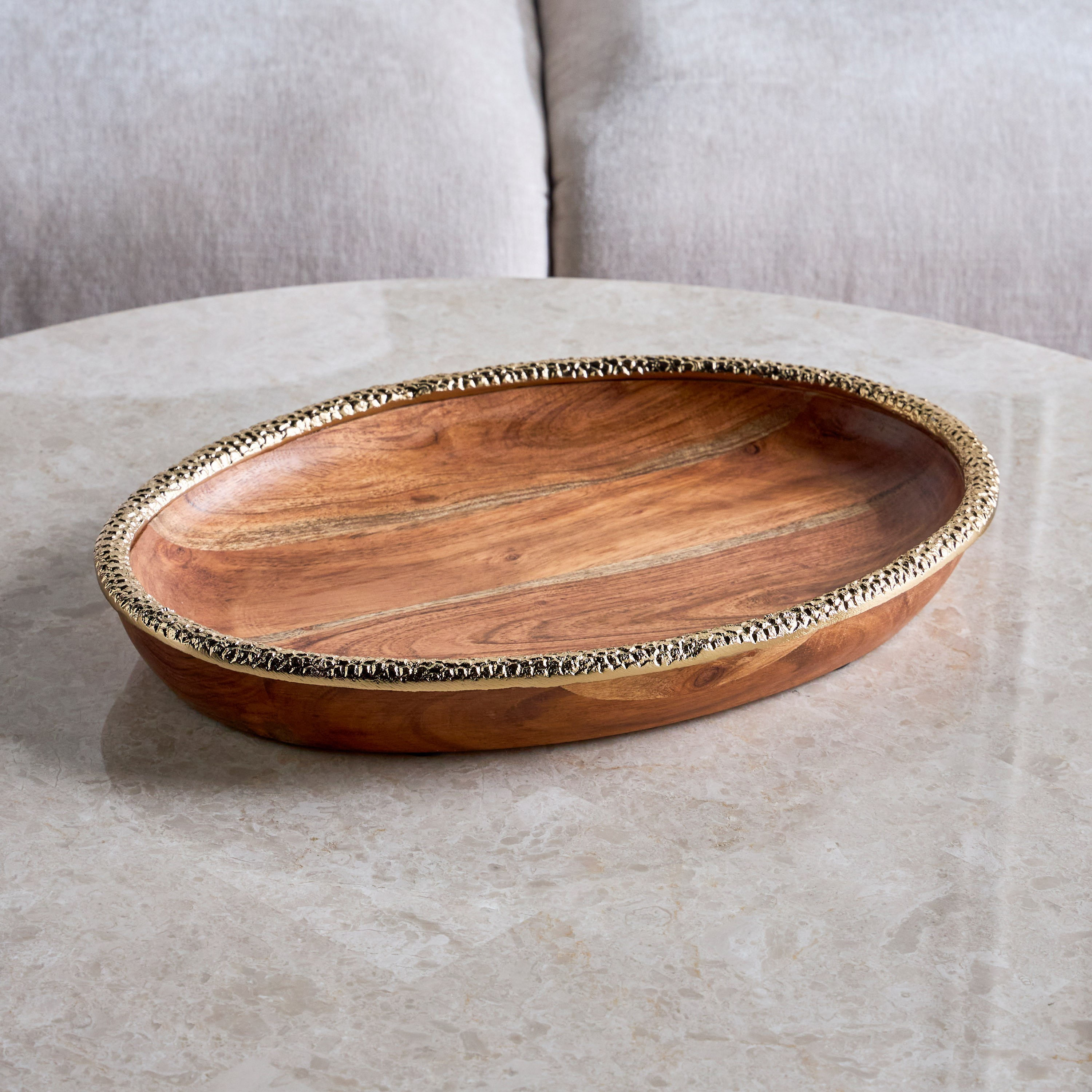 Fatima Decorative Tray - 28 cm-household-decor-boxesandtrays-image-1