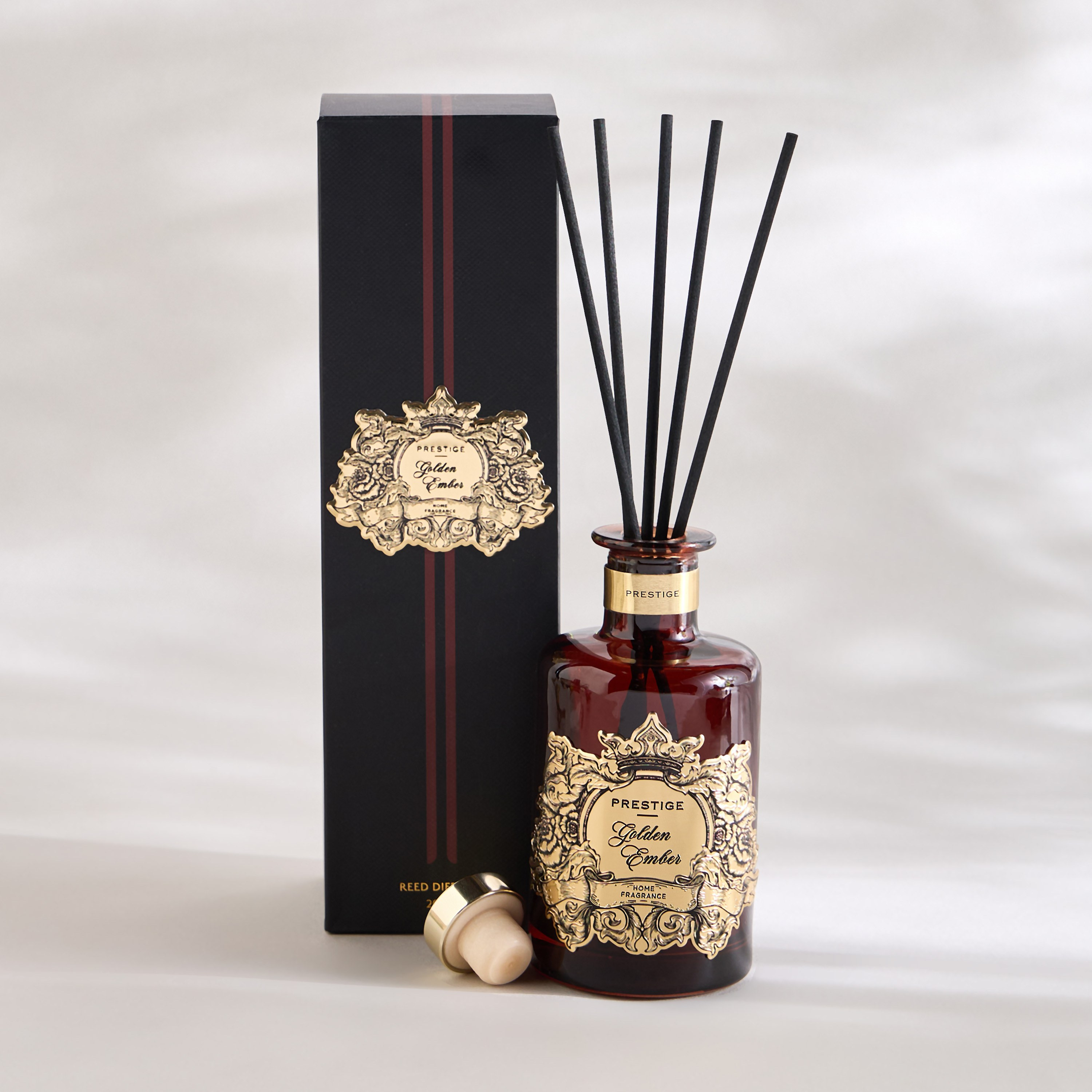 موزع عطور بأعواد جولدن أمبر - بريستيج - 200 مل-household-homefragrance-reeddiffusers-image-2