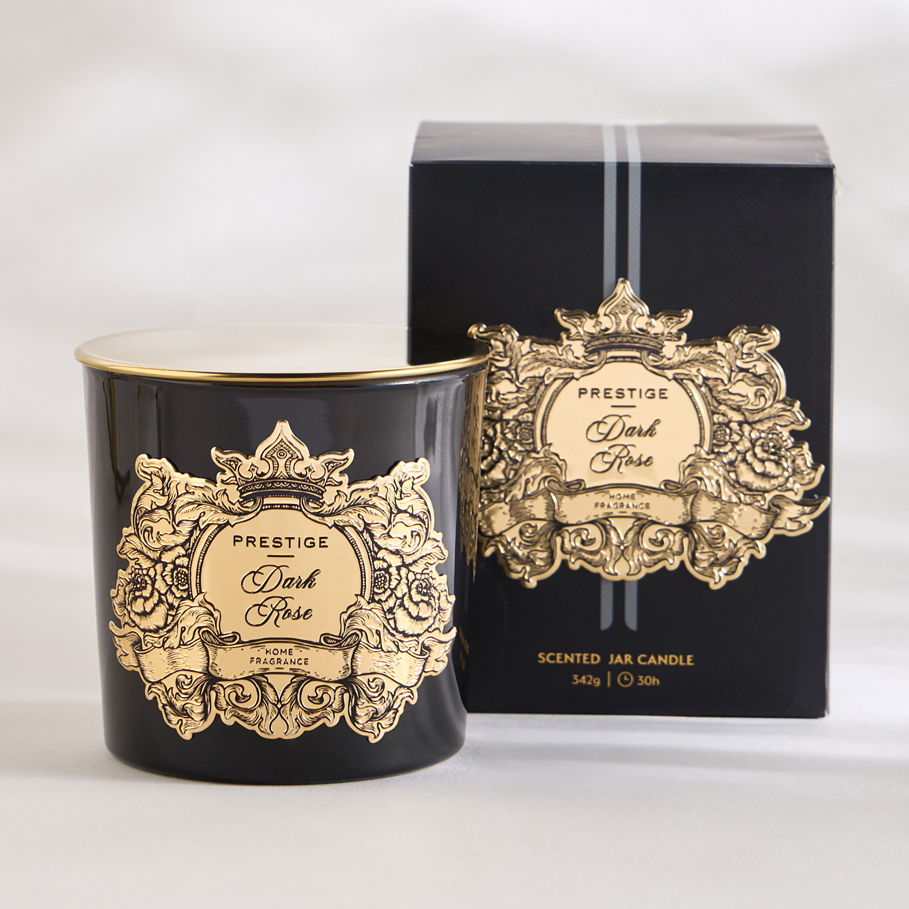 Prestige Dark Rose Scented Jar Candle - 30 h-household-homefragrance-candles-image-2
