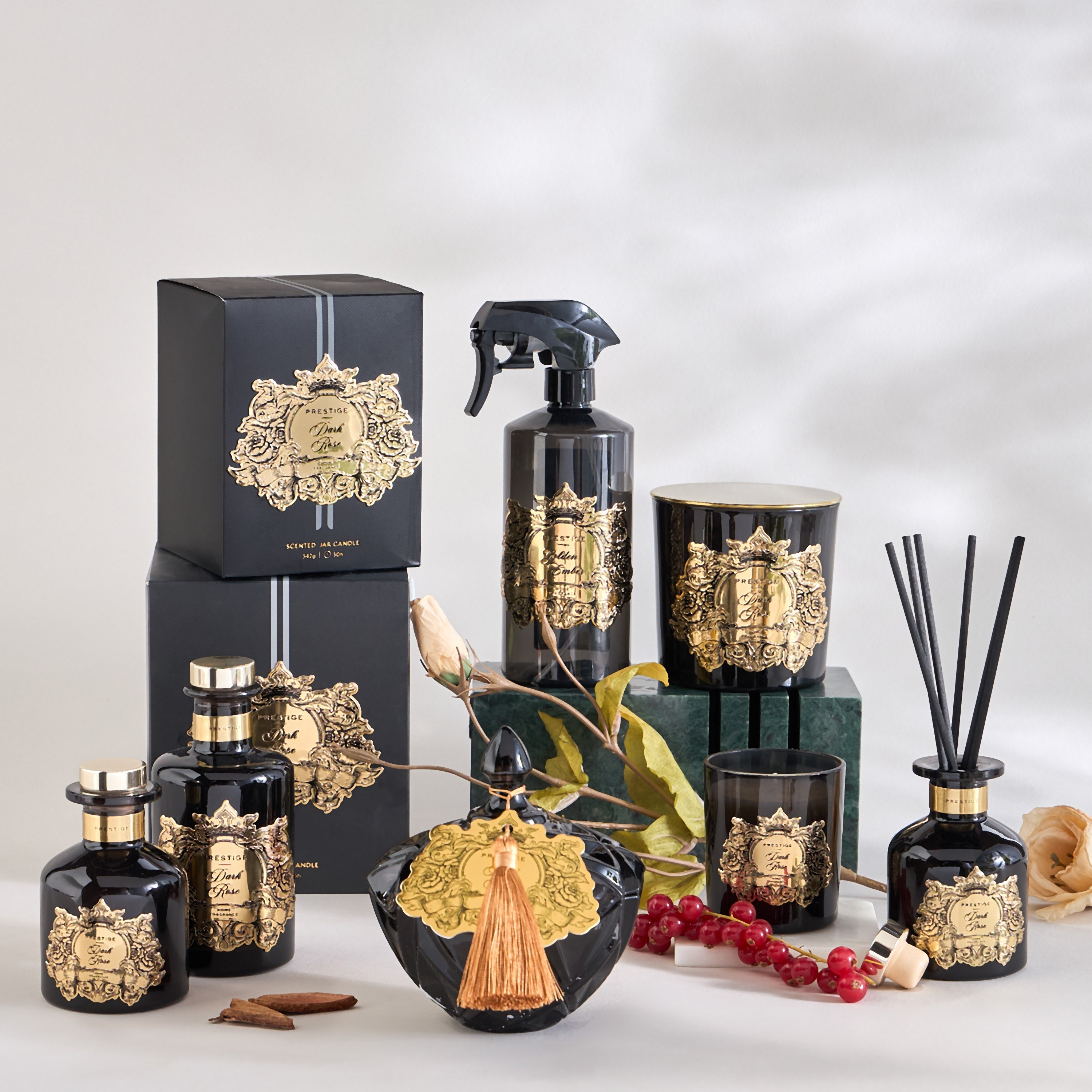 Prestige Dark Rose Scented Jar Candle - 15 h-household-homefragrance-candles-image-5