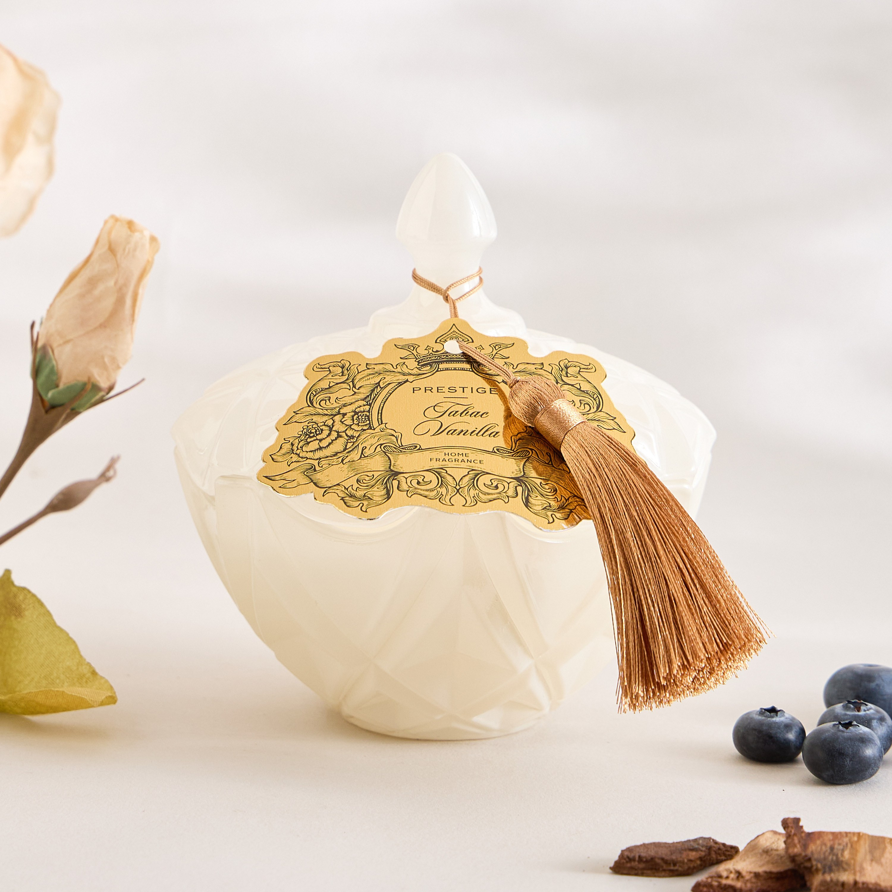 Prestige Tabac Vanilla Scented Jar Candle - 15 h-household-homefragrance-candles-image-1
