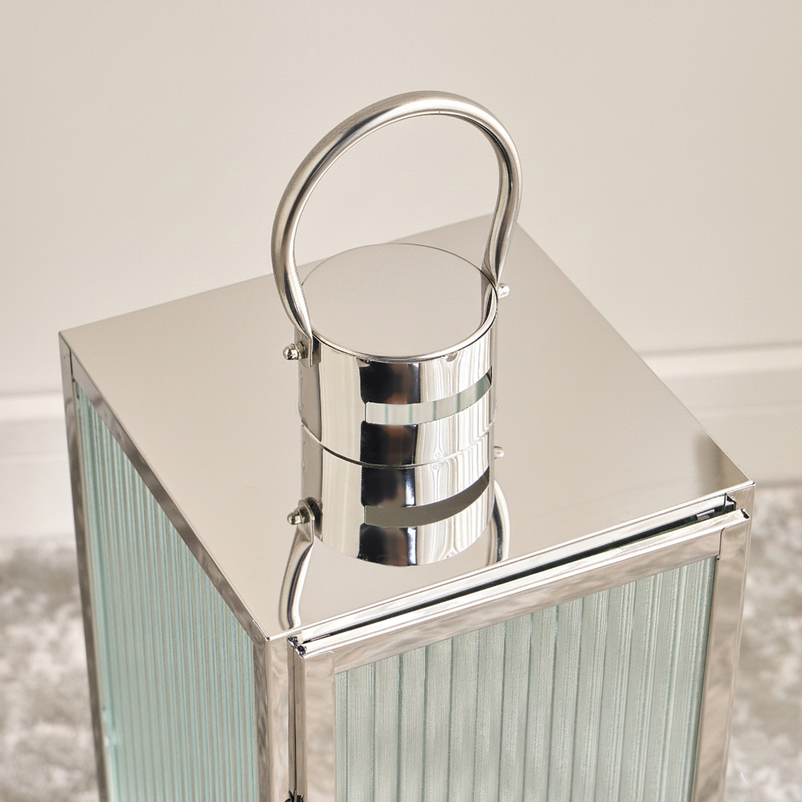 Dana Stainless Steel and Glass Lantern - 54 cm-household-decor-candleholdersandlanterns-image-3