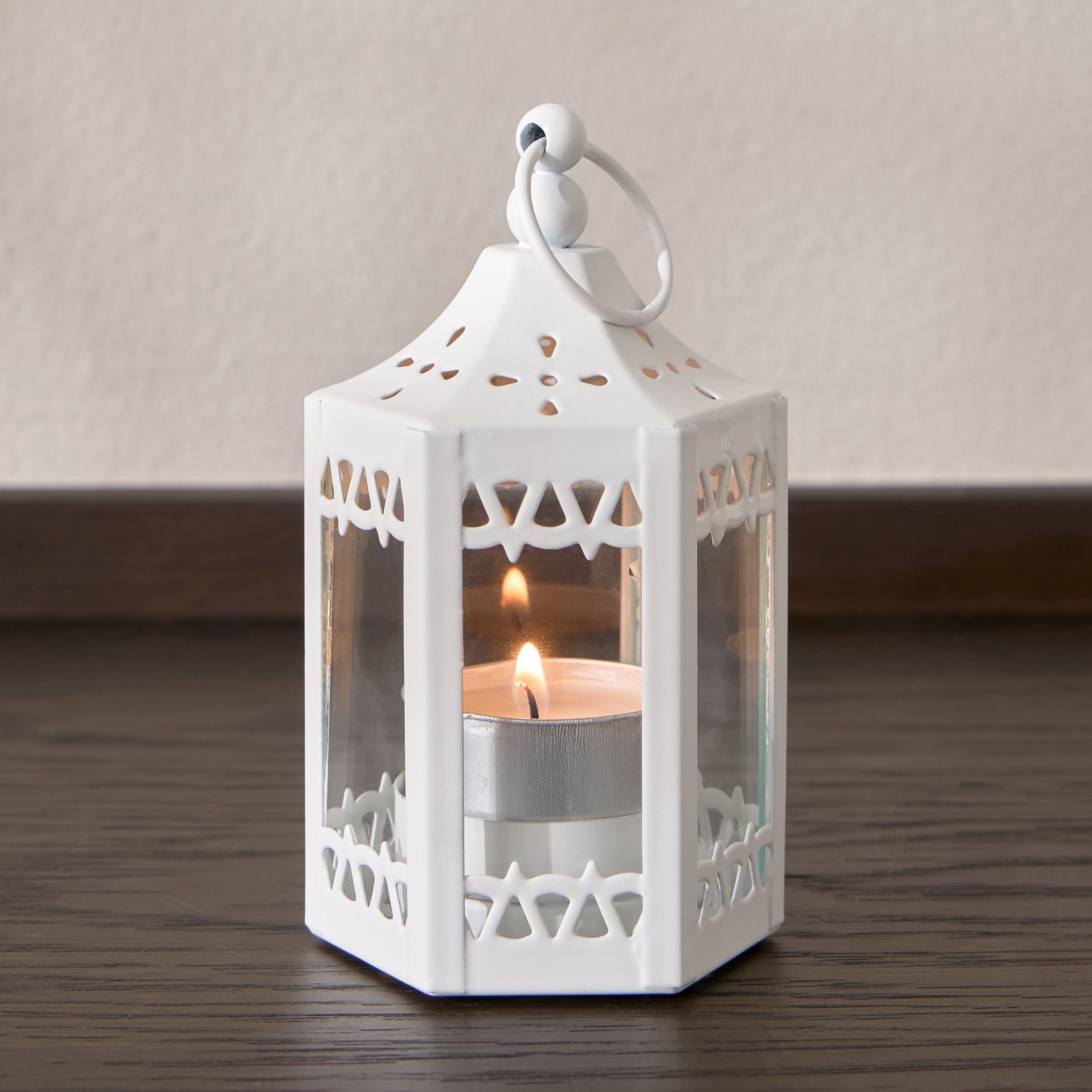 فانوس شموع صغيرة معدن وزجاج - بيدا - 12 سم-household-decor-candleholdersandlanterns-image-2
