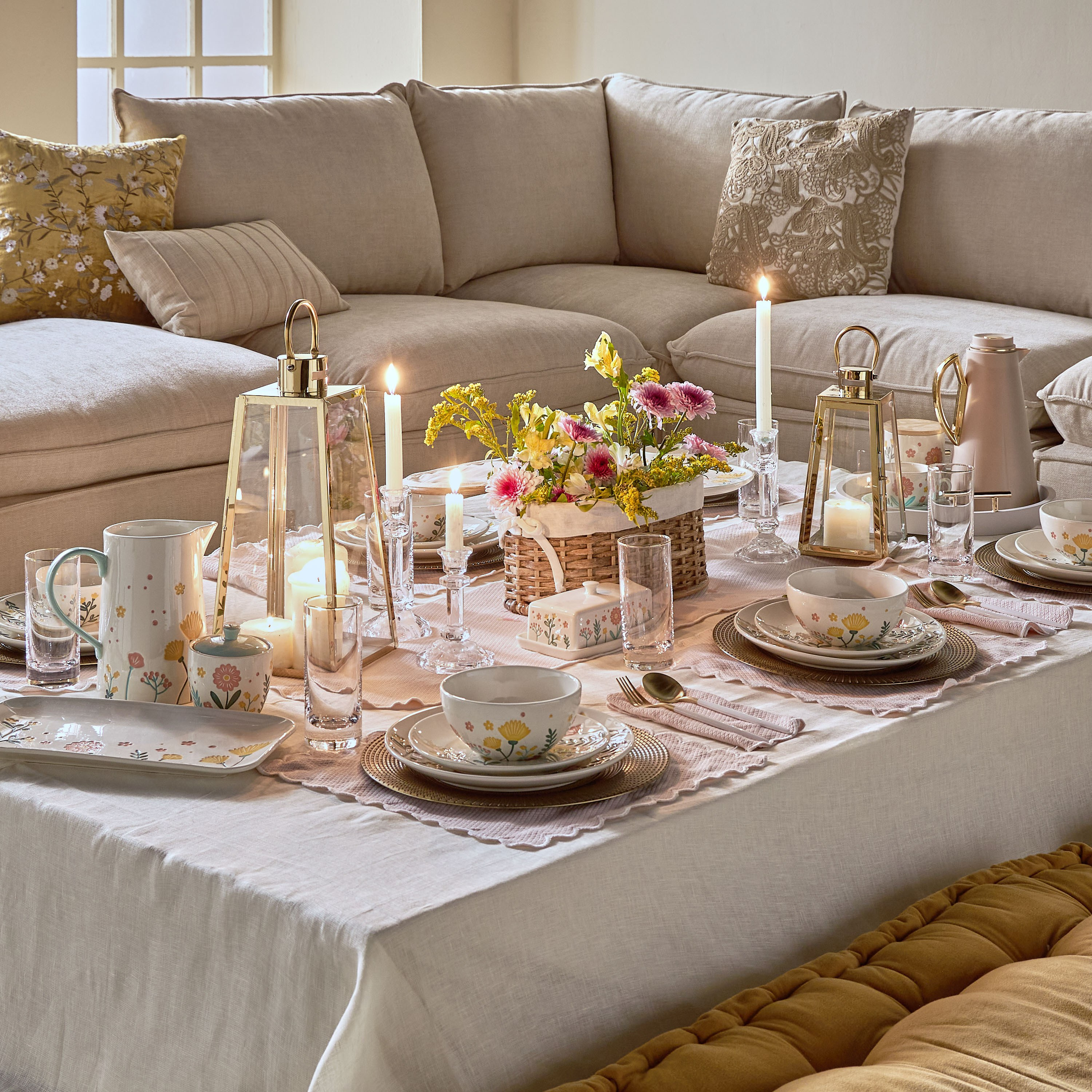 فانوس ستانلس ستيل وزجاج - شمس - 38 سم-household-decor-candleholdersandlanterns-image-5