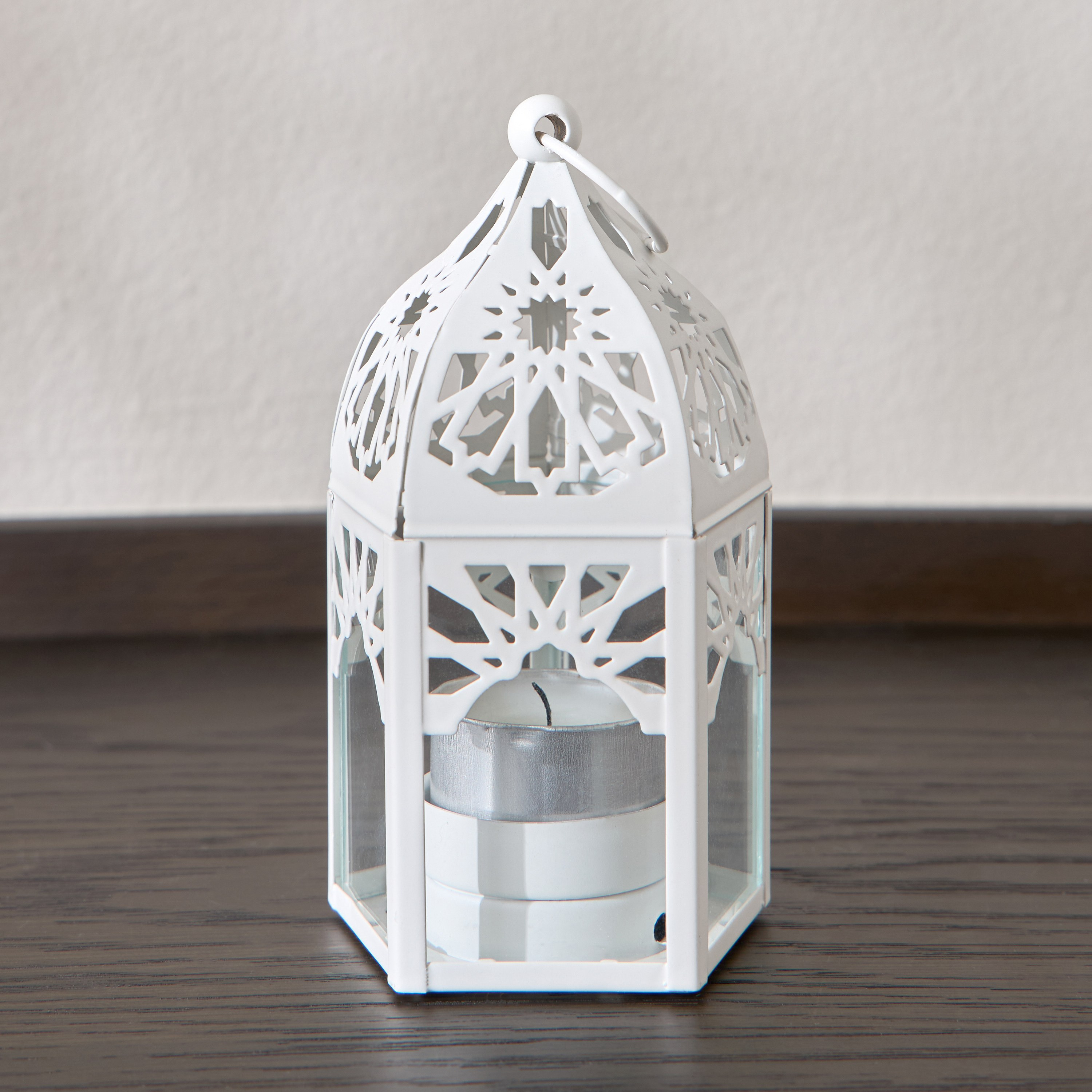 Duneshine Metal and Glass Tealight Lantern - 13 cm-household-decor-candleholdersandlanterns-image-1