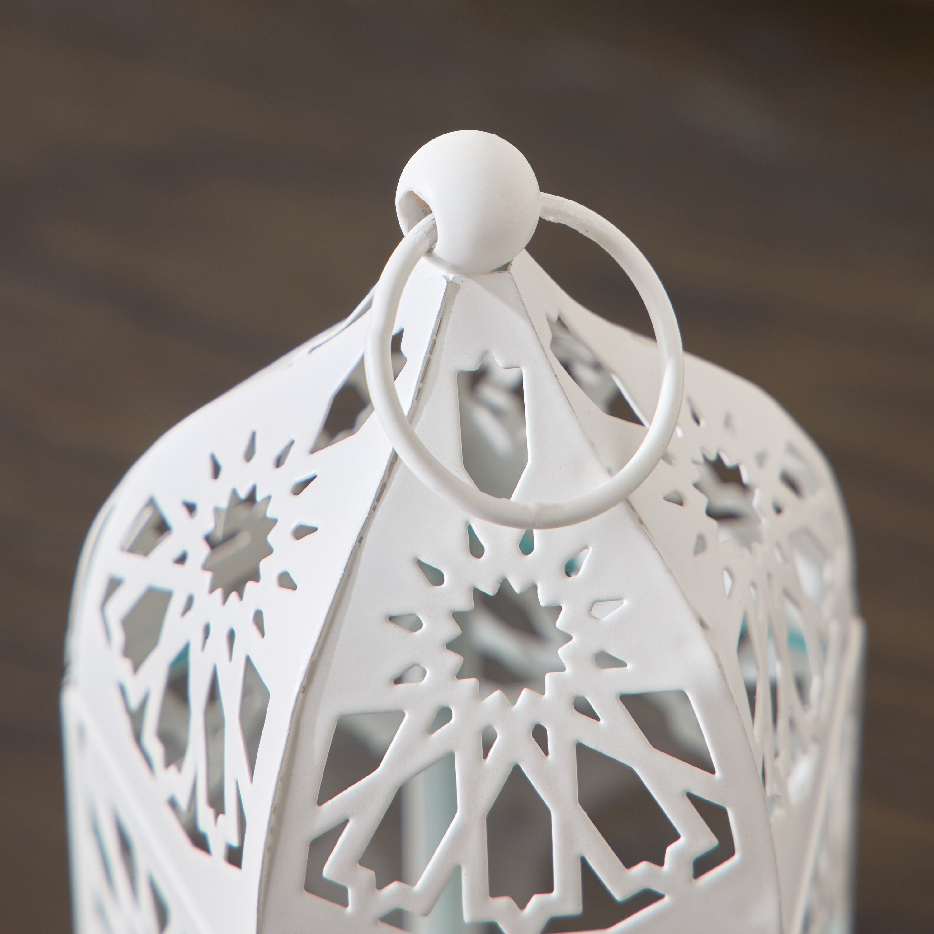 Duneshine Metal and Glass Tealight Lantern - 13 cm-household-decor-candleholdersandlanterns-image-4