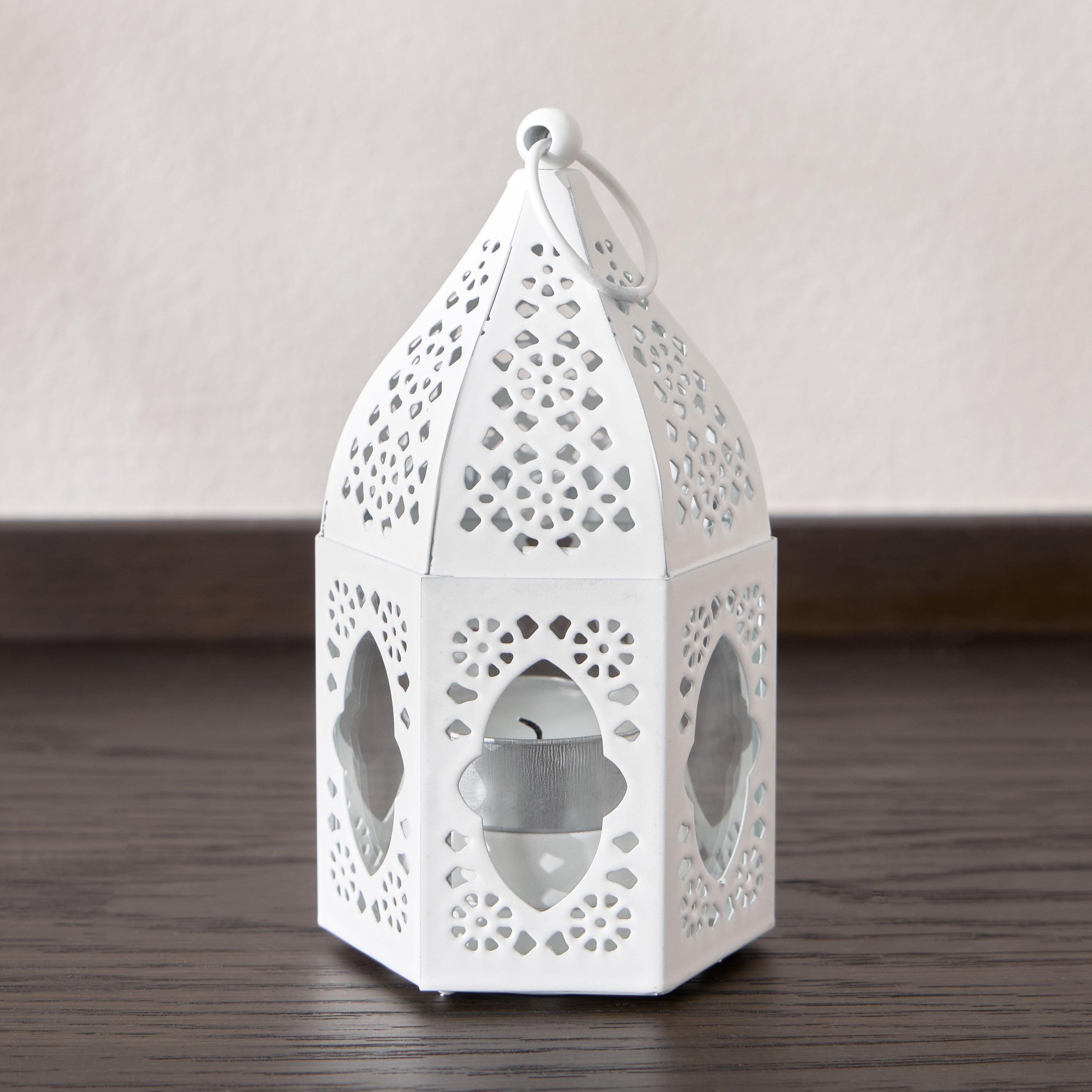 Duneshine Metal and Glass Tealight Lantern - 12 cm-household-decor-candleholdersandlanterns-image-1
