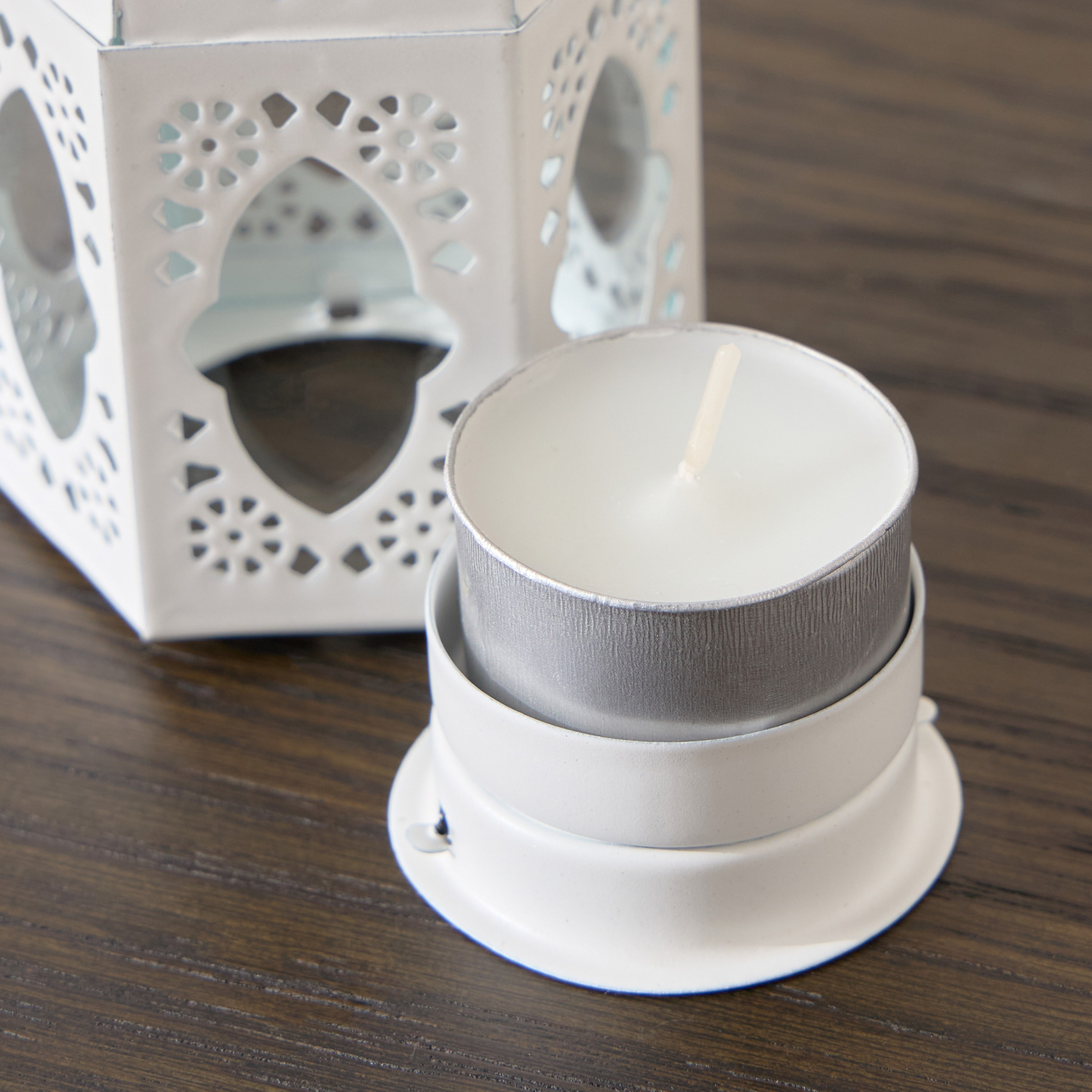 Duneshine Metal and Glass Tealight Lantern - 12 cm-household-decor-candleholdersandlanterns-image-3