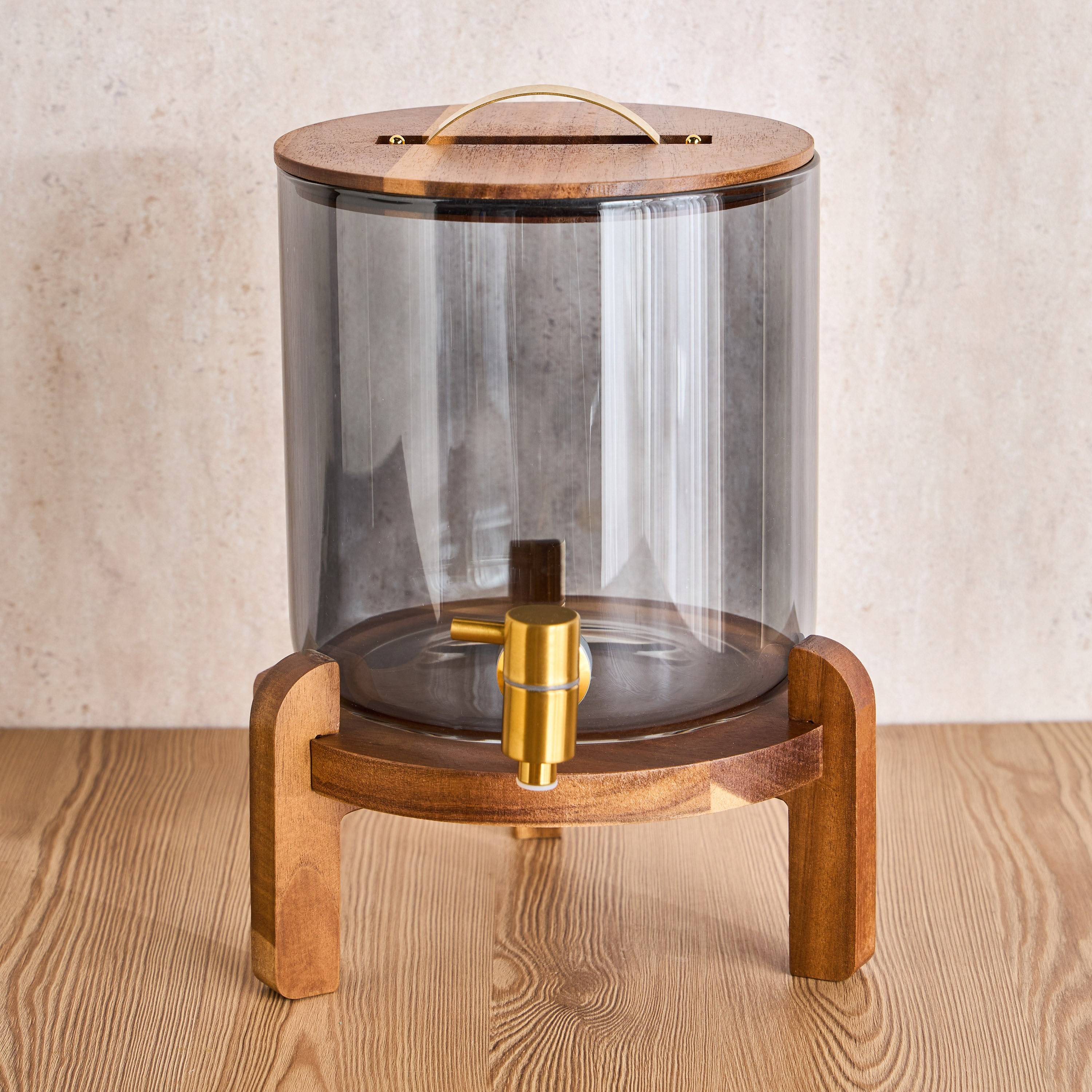 Amairiya Borosilicate Glass Beverage Dispenser - 5 L-household-dining-drinkserveware-dispensers-image-1