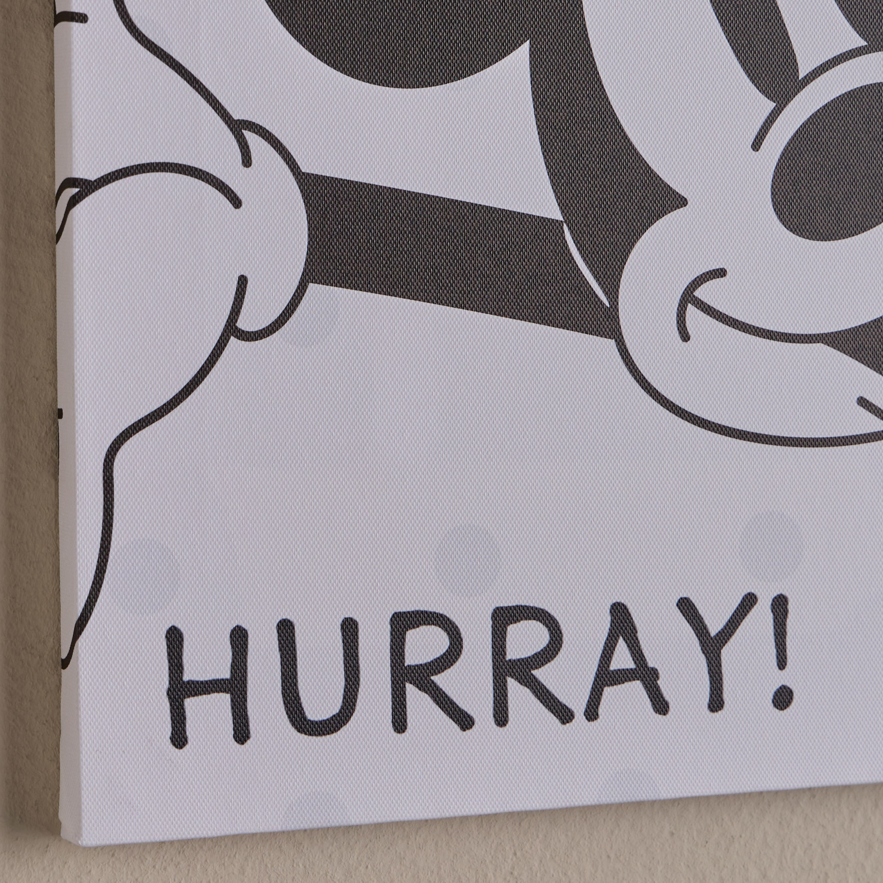 Mickey Hurray Canvas Wall Art - 40x40 cm-babyandkids-decorandlighting-decor-wallart-image-2