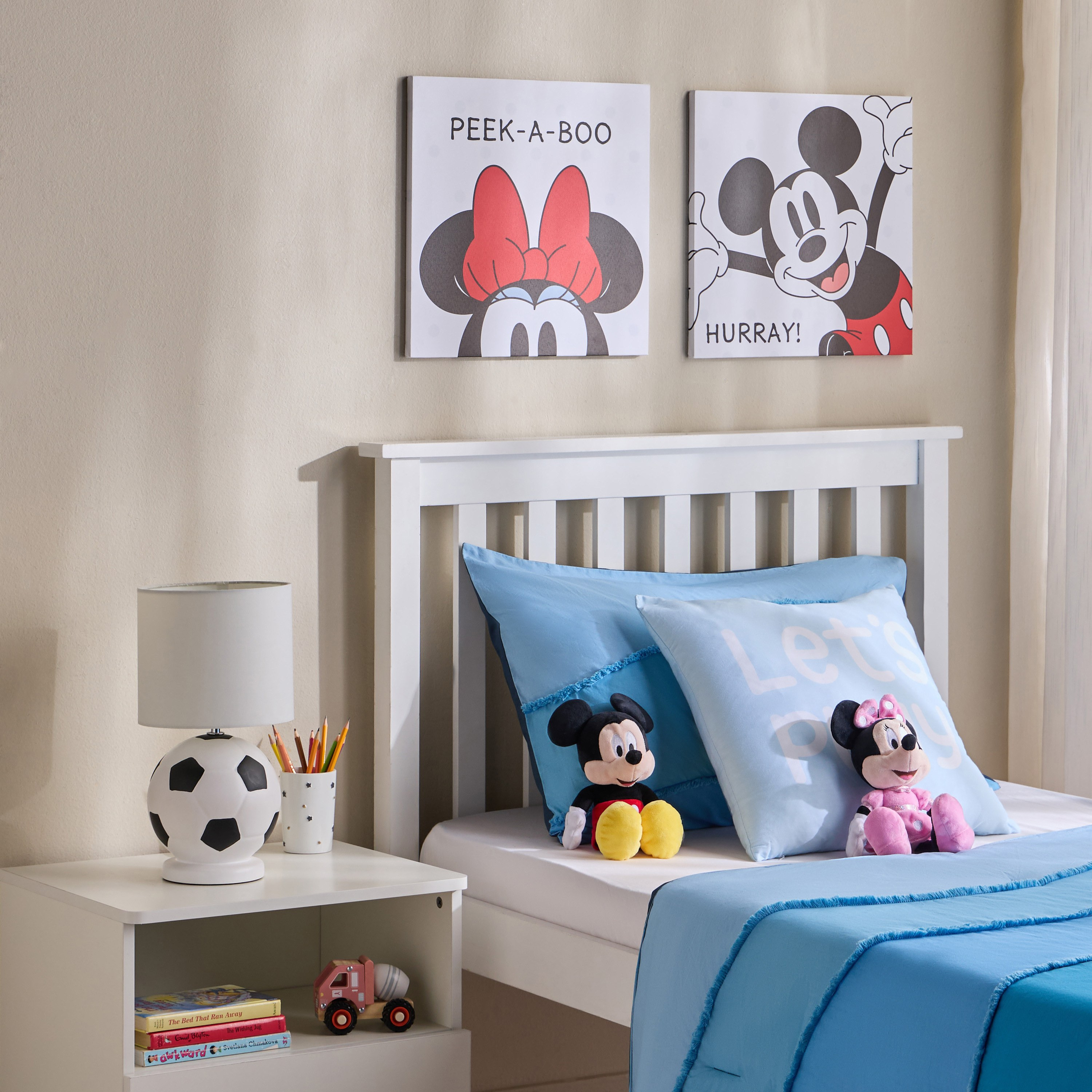 Mickey Hurray Canvas Wall Art - 40x40 cm-babyandkids-decorandlighting-decor-wallart-image-3