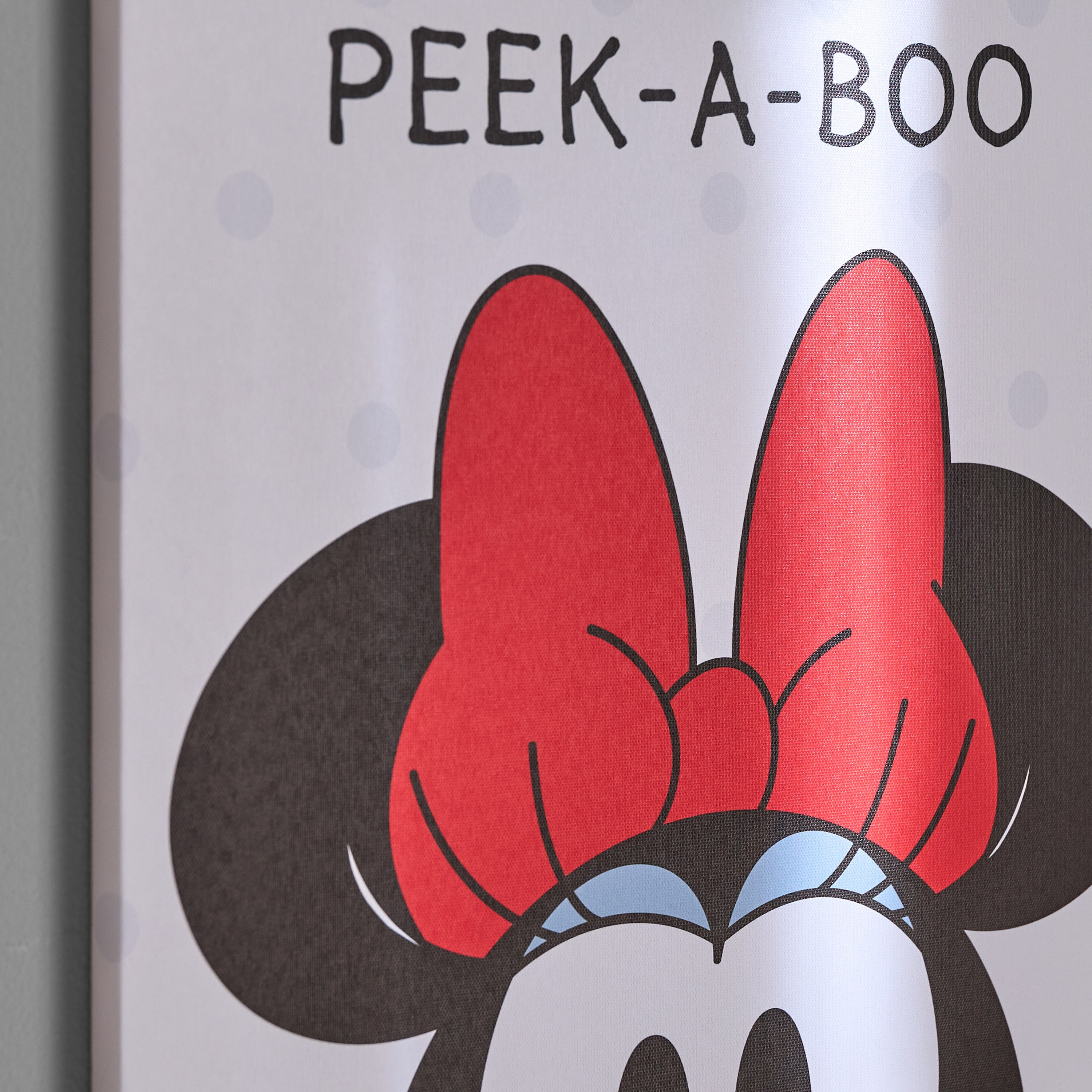 Minnie Peek a Boo Framed Canvas Wall Art - 40x40 cm-babyandkids-decorandlighting-decor-wallart-image-2