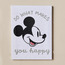Mickey Happy Place Framed Canvas Wall Art - 30x40 cm-kids-decorandlighting-decor-wallart-image-1