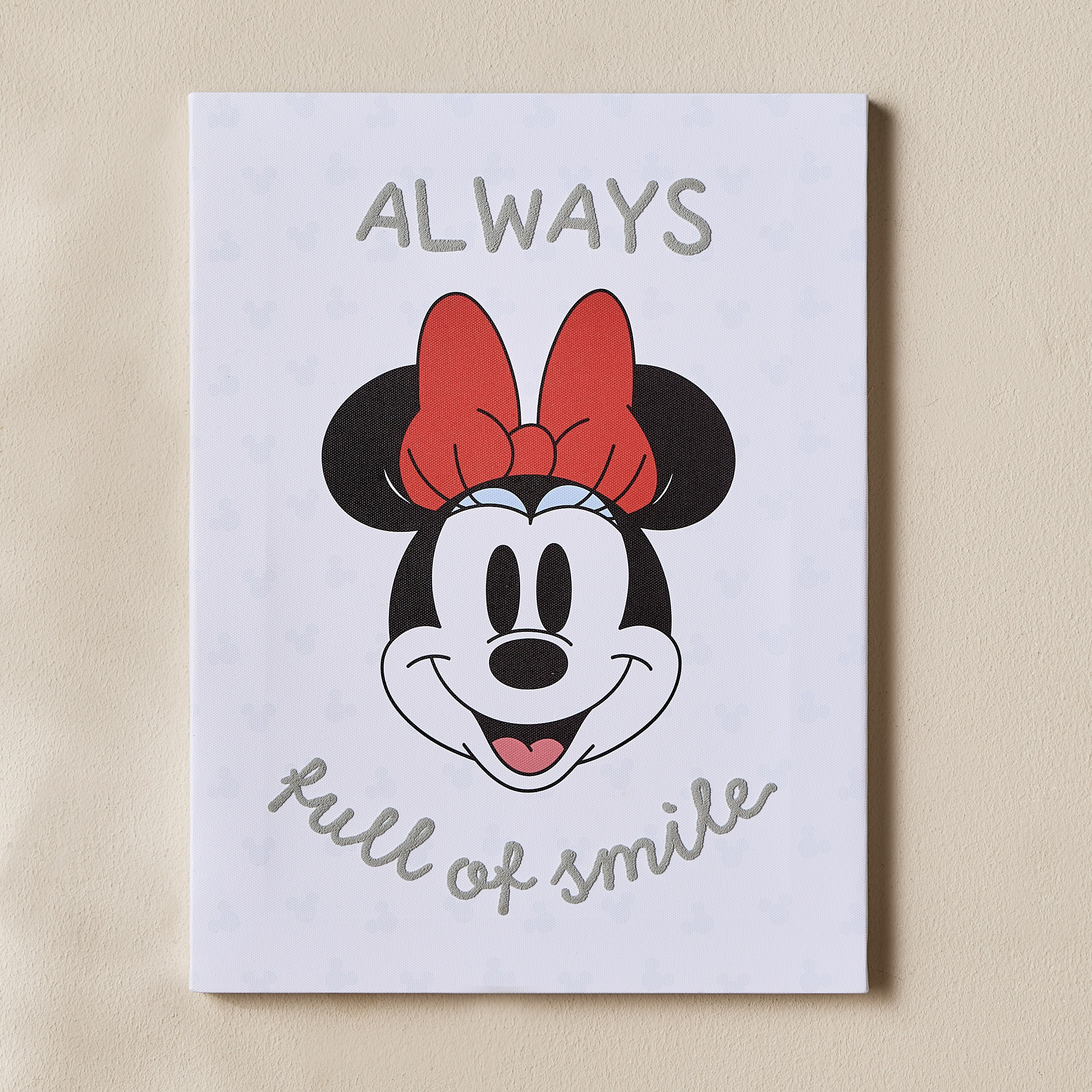 Minnie Happy Place Canvas Wall Art - 30x40 cm-babyandkids-decorandlighting-decor-wallart-image-1