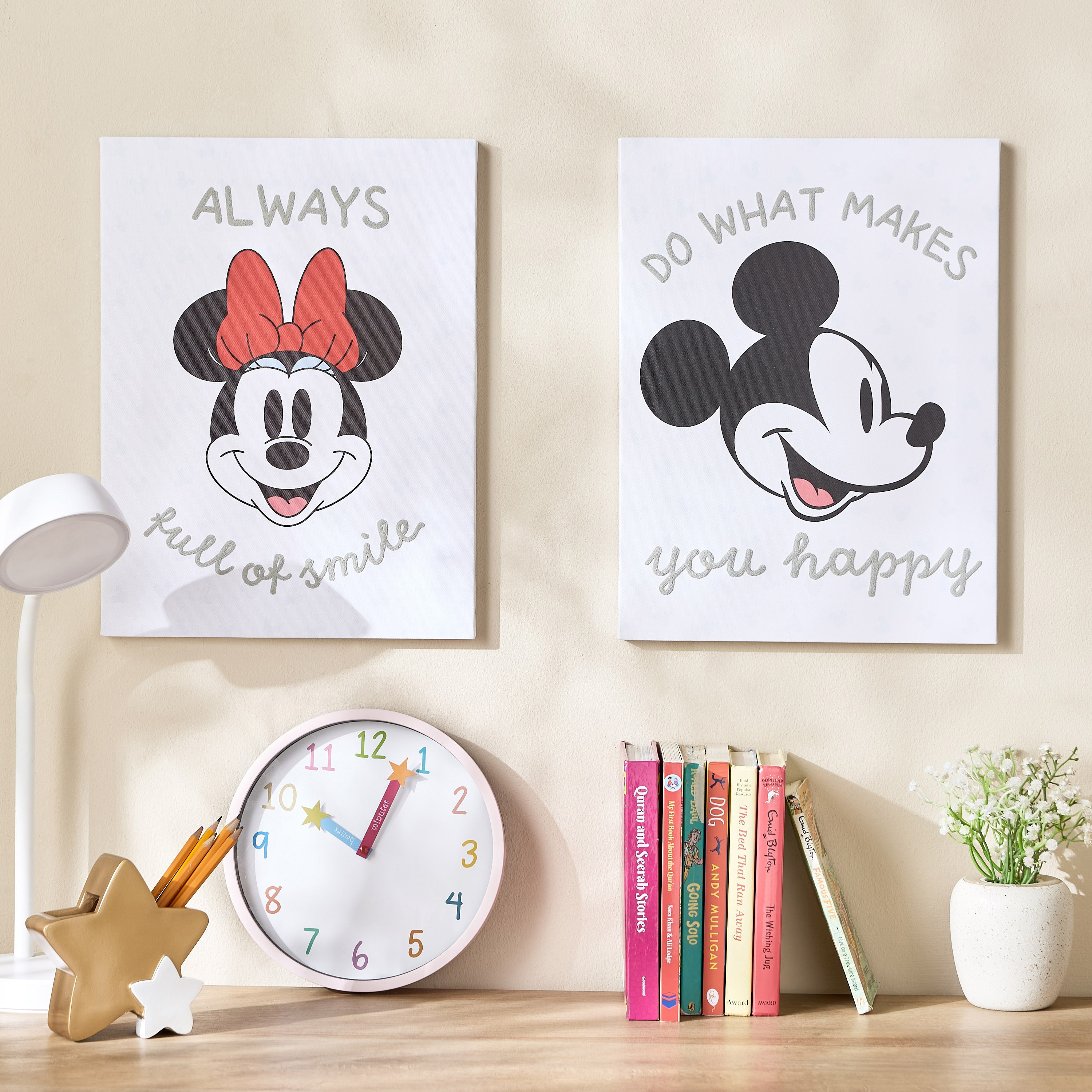 Minnie Happy Place Canvas Wall Art - 30x40 cm-babyandkids-decorandlighting-decor-wallart-image-3